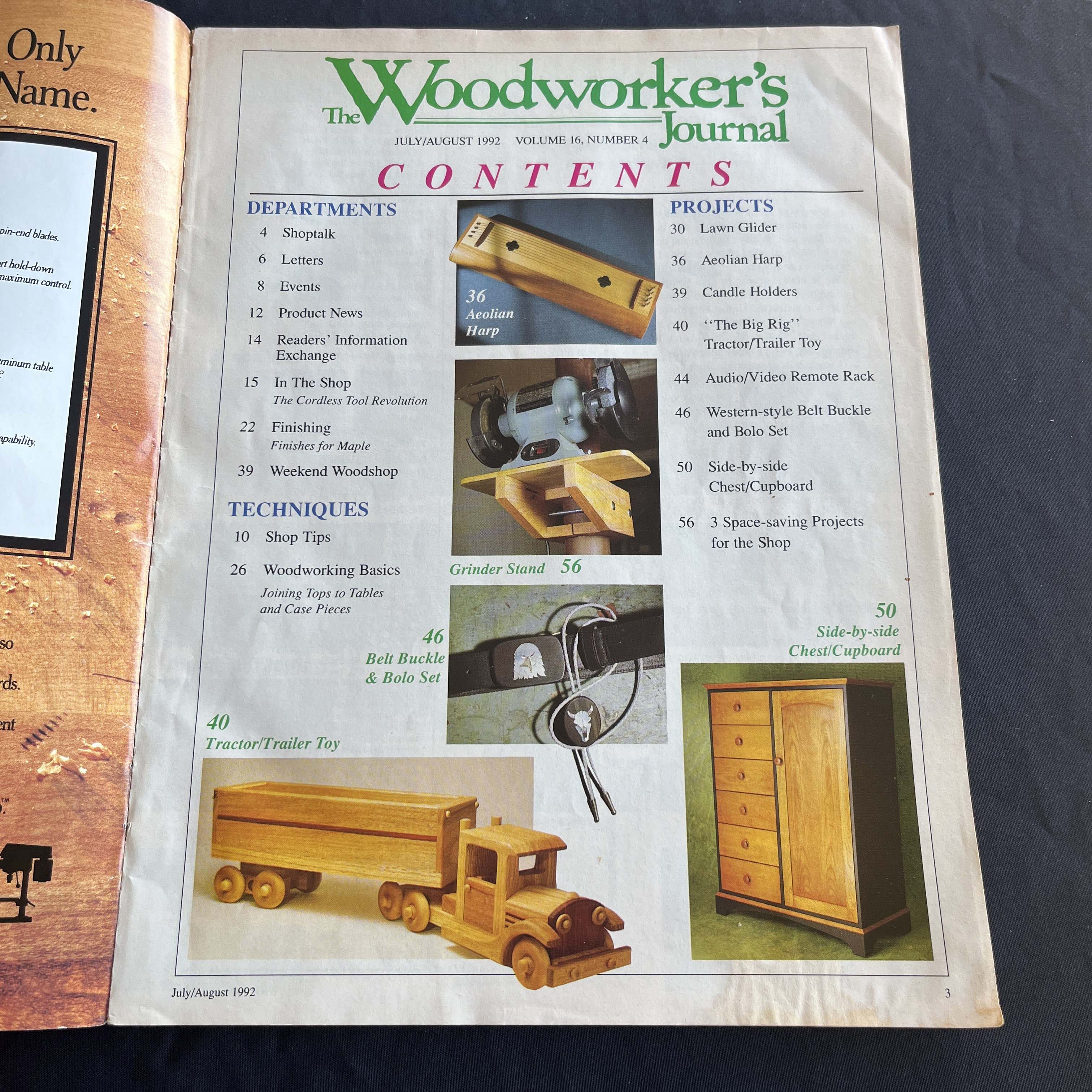 Woodworker's Journal Lawn Glider Plans July/Aug 1992 — image 2
