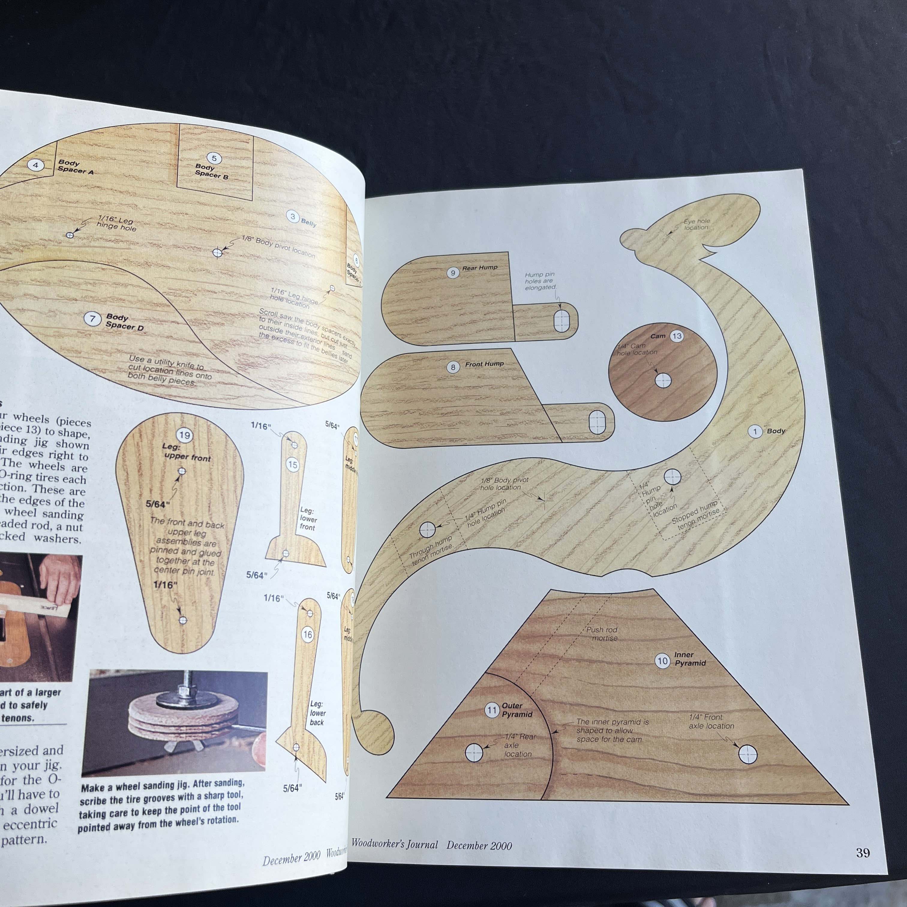 Woodworker's Journal Mag Sam Maloof Legend Dec 2000 — image 3