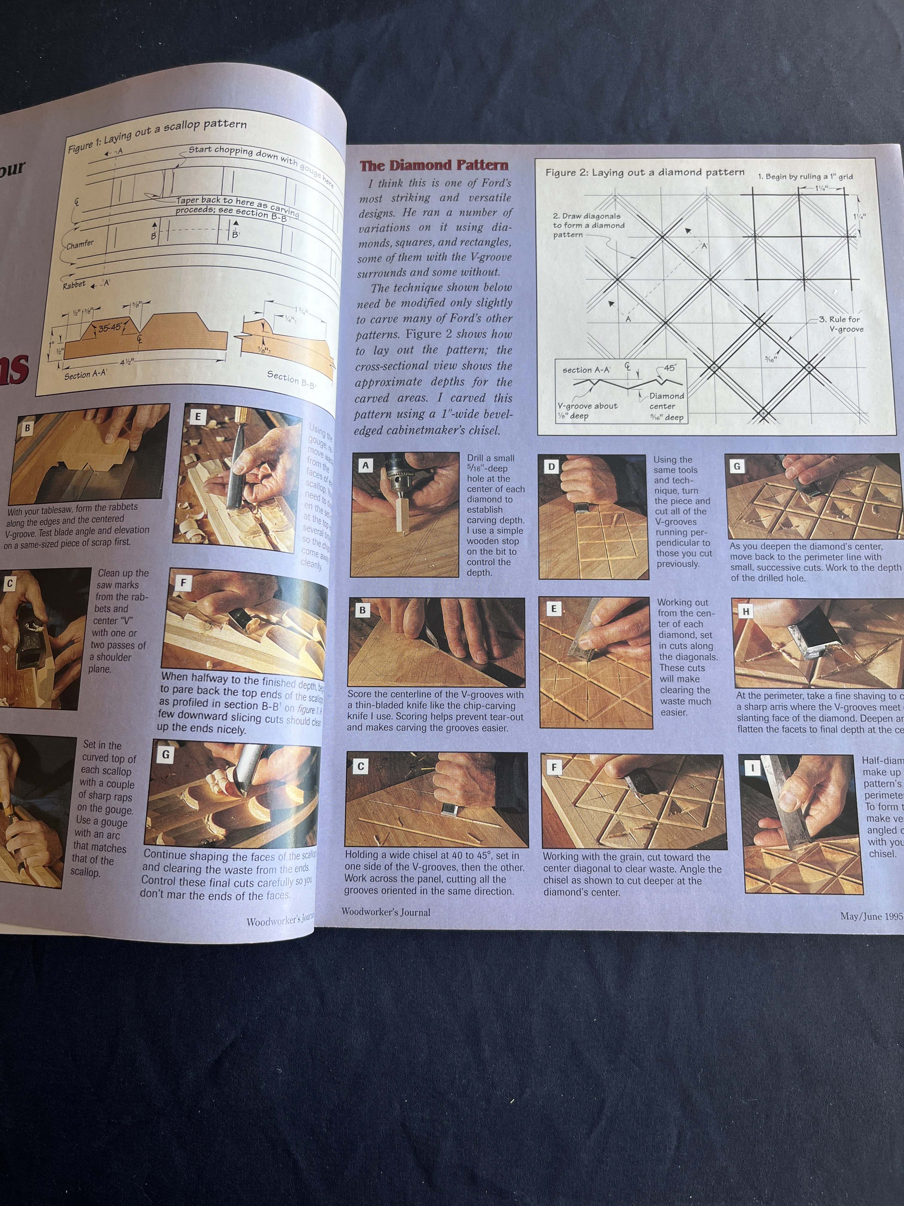 Woodworker's Journal Magazine Breakfast Table & Chairs 1995 — image 3