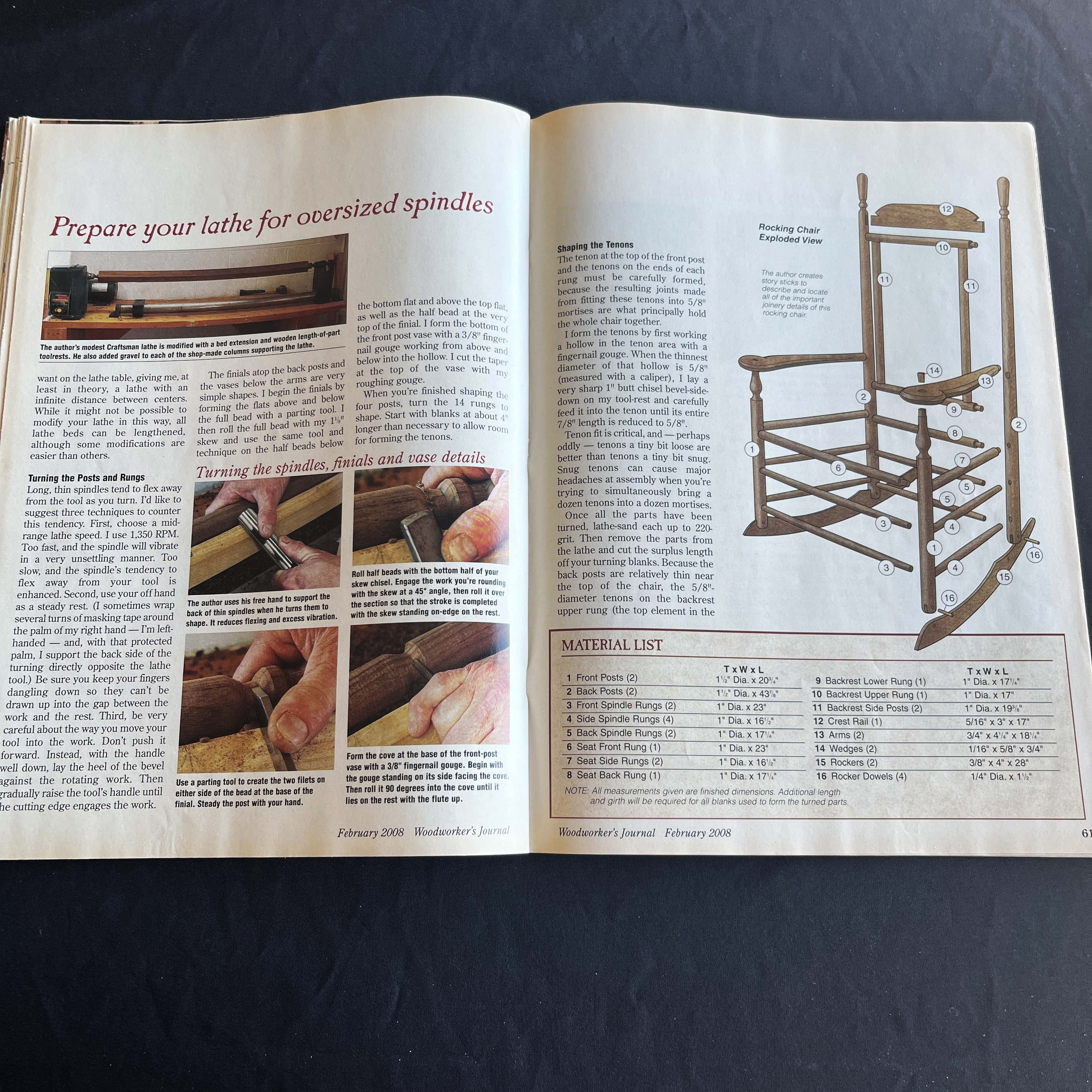 Woodworker's Journal Feb 2008, Folded Miter Joinery — image 3