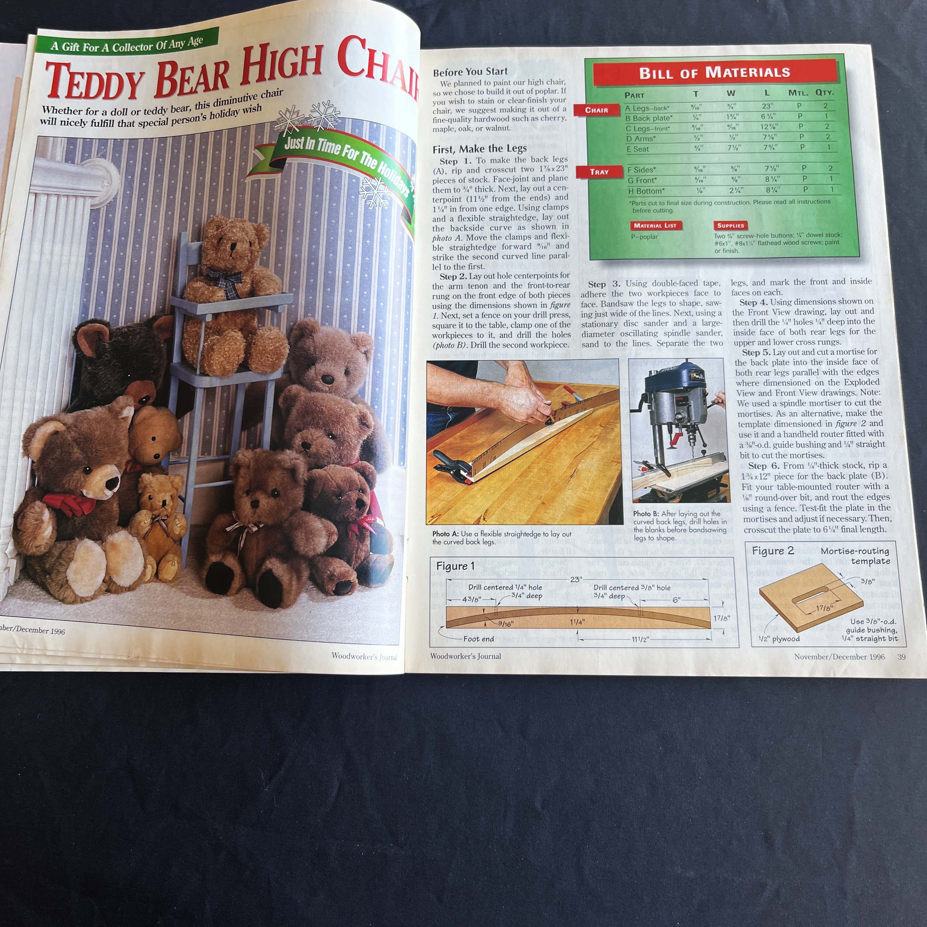 Woodworker's Journal Nov/Dec 1996 Prairie Lantern — image 4