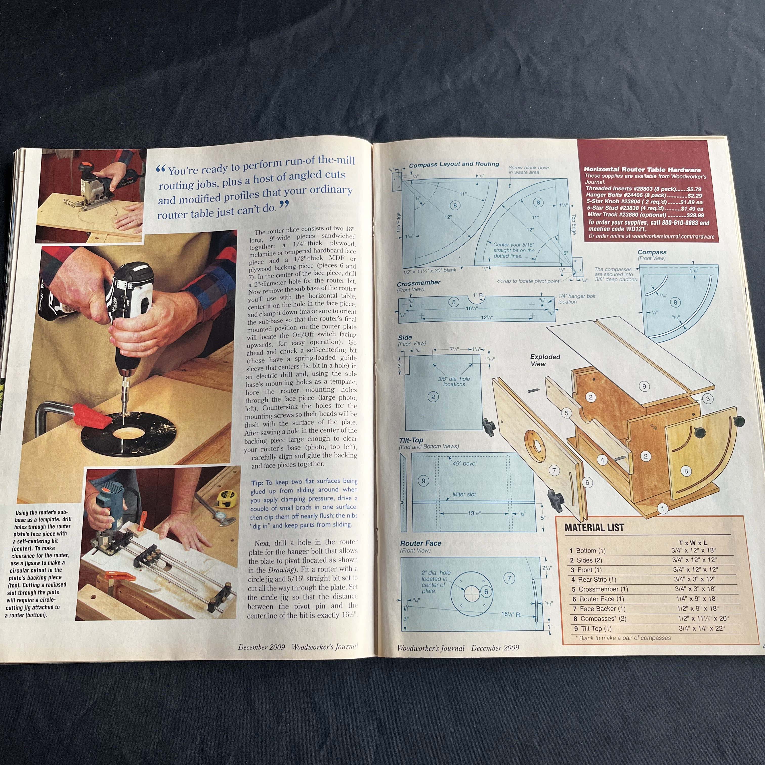 Woodworker's Journal Mag, The Big Router Issue, Dec 2009 — image 4