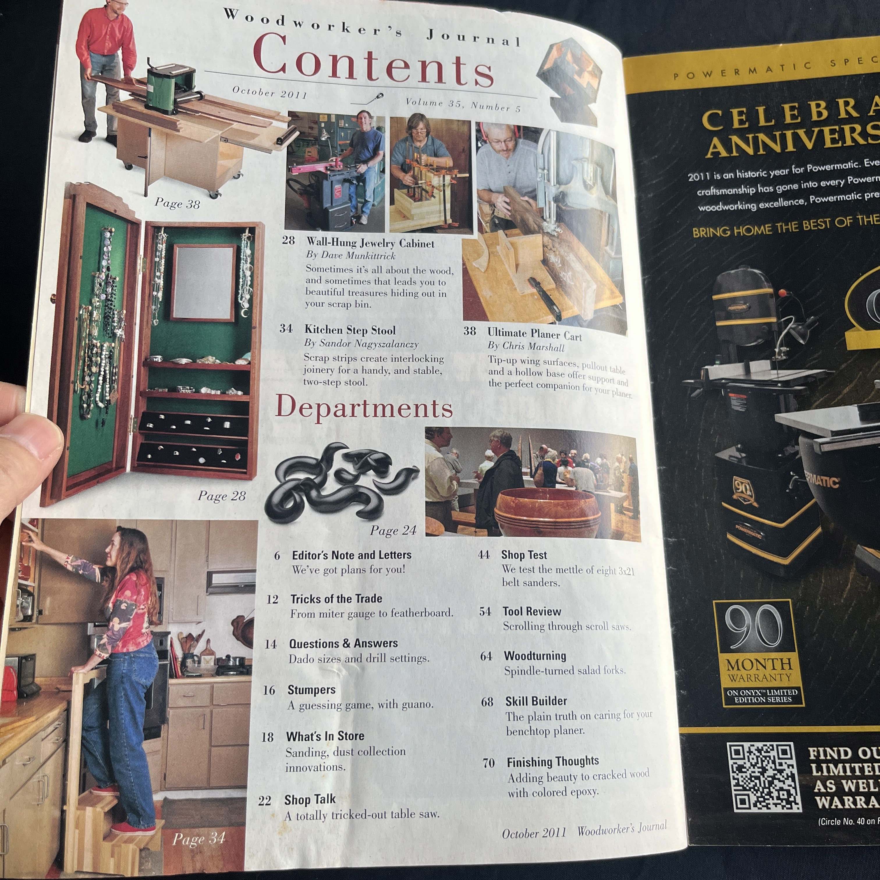Woodworker's Journal Mag Oct 2011 Jewelry Cabinet — image 2