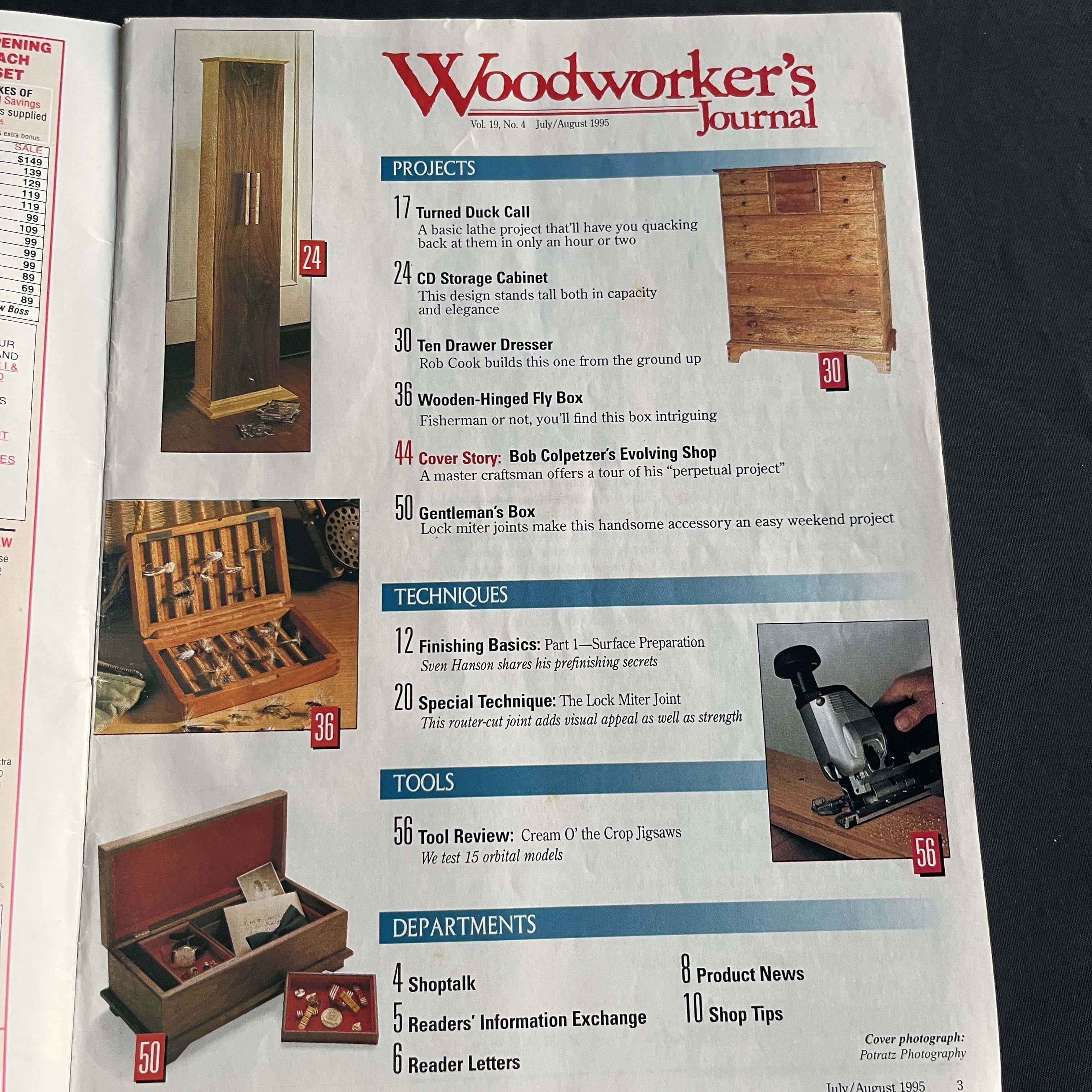Woodworker's Journal Mag July/August 1995 Woodworking — image 2