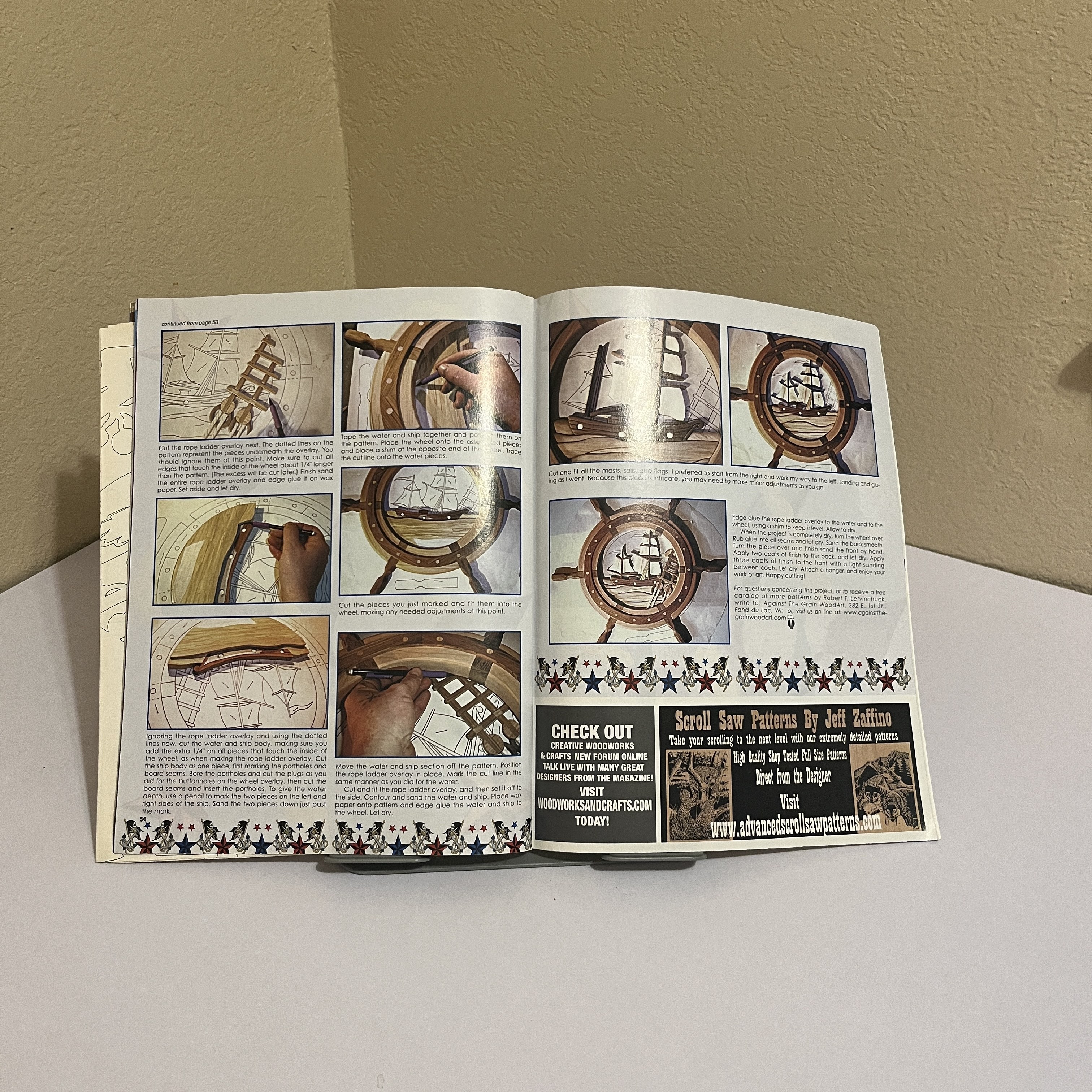 Creative Woodworks Magazine, Ship Intarsia, Sep 2005 — image 4