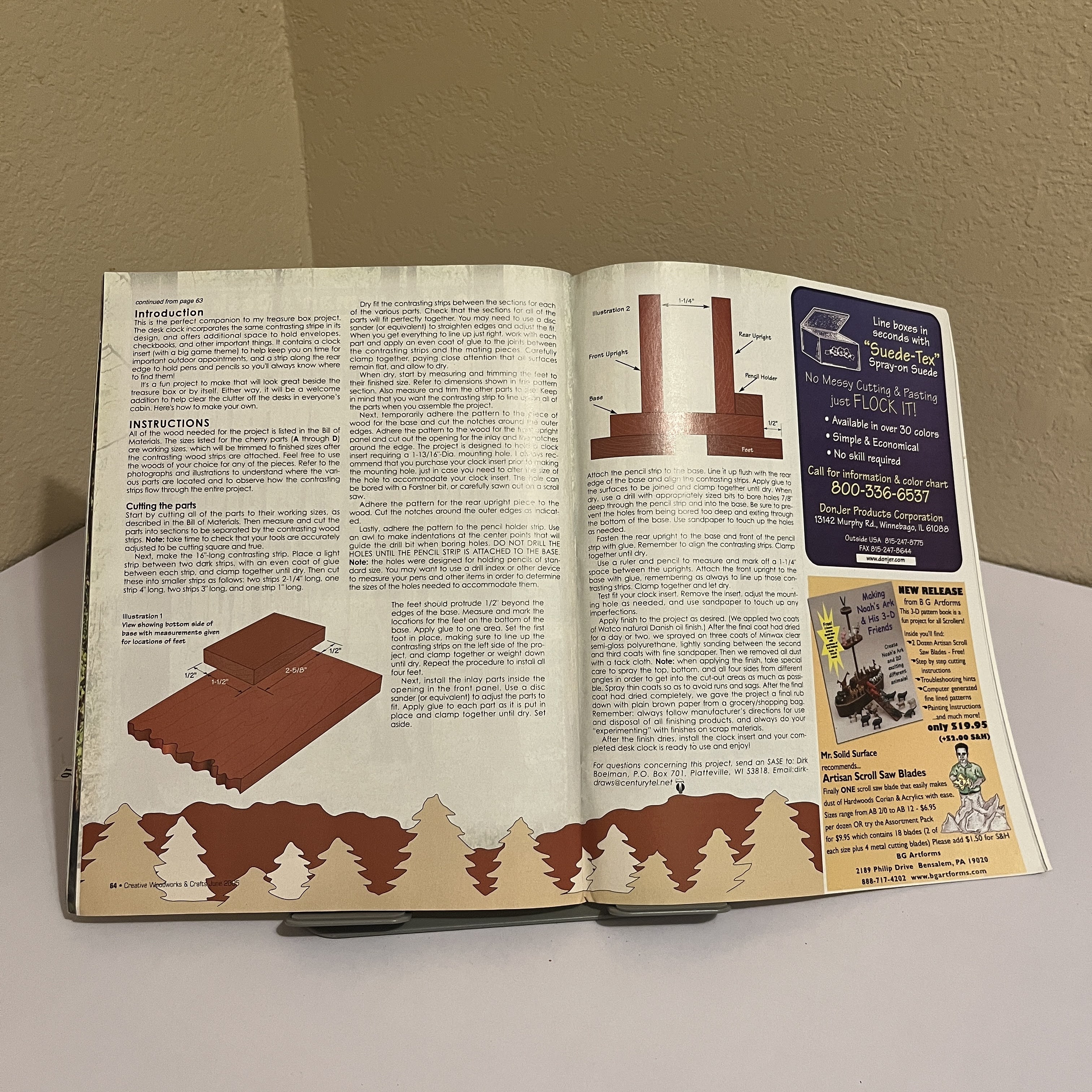 Creative Woodworks & Crafts Mag, June 2005 Tiger Intarsia — image 4