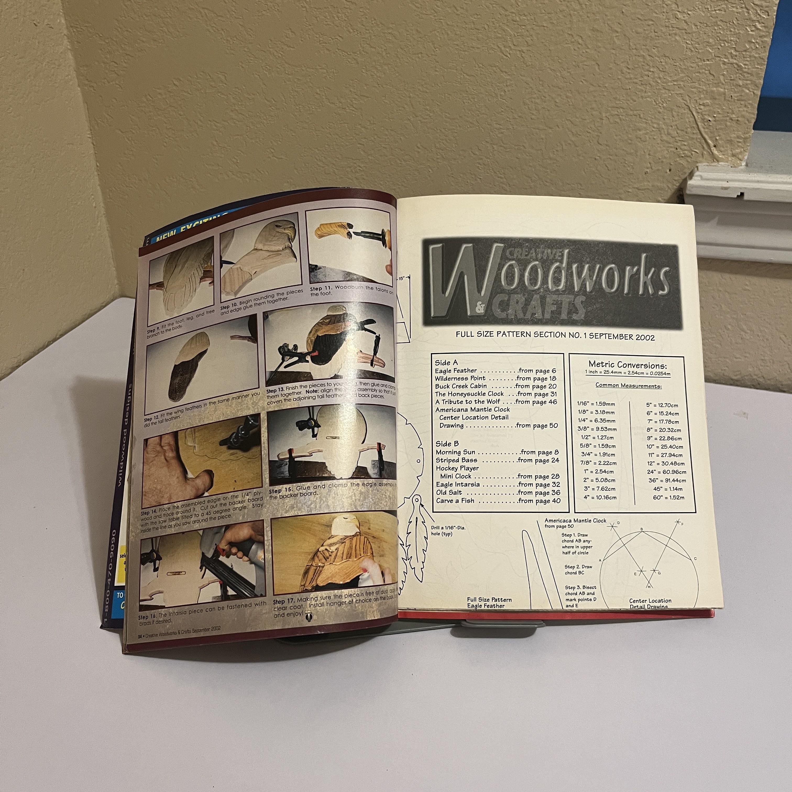 Creative Woodworks & Crafts, Sept 2002, Wood Lion Cover — image 2