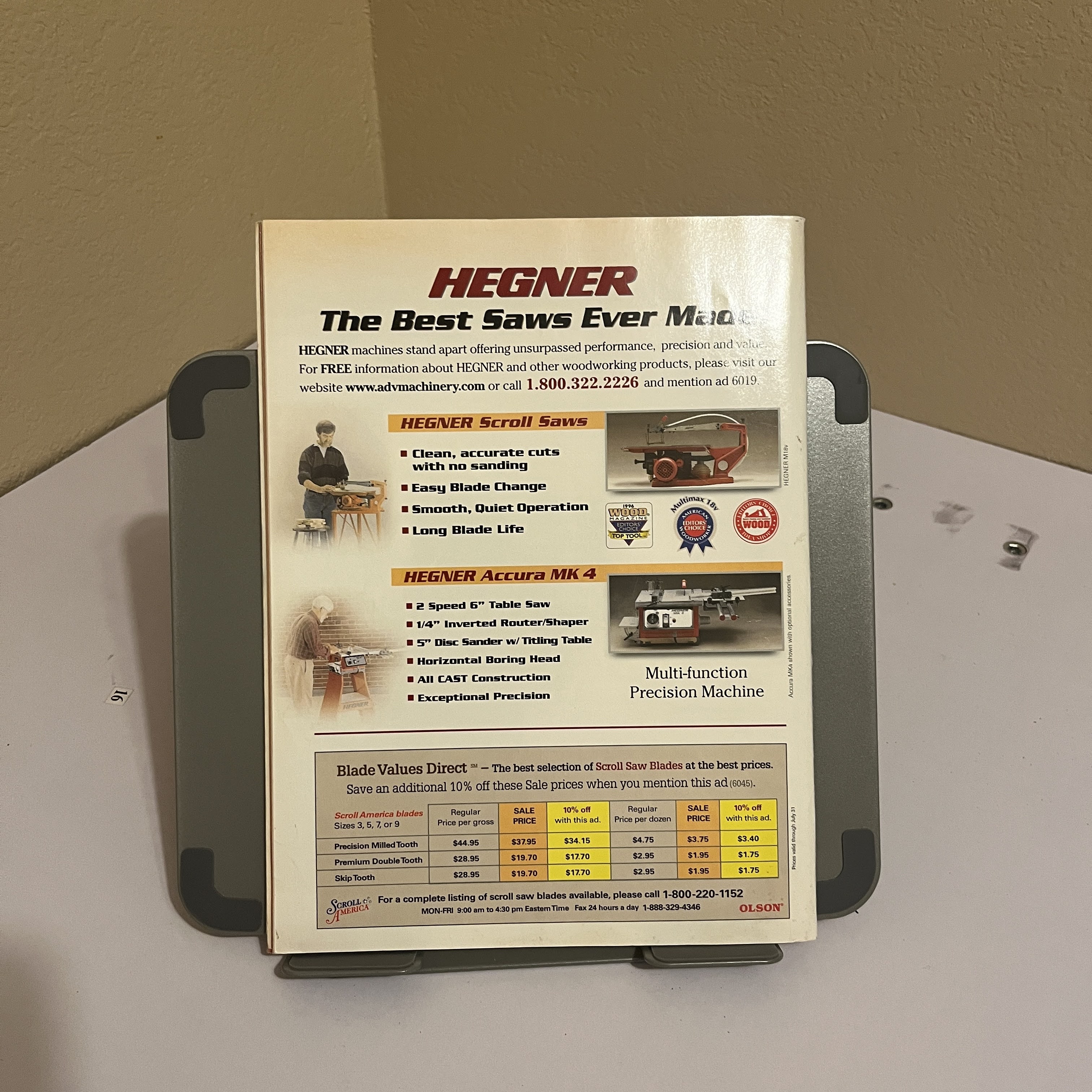 Creative Woodworks & Crafts Aug 2000 Griffin Clock — image 5