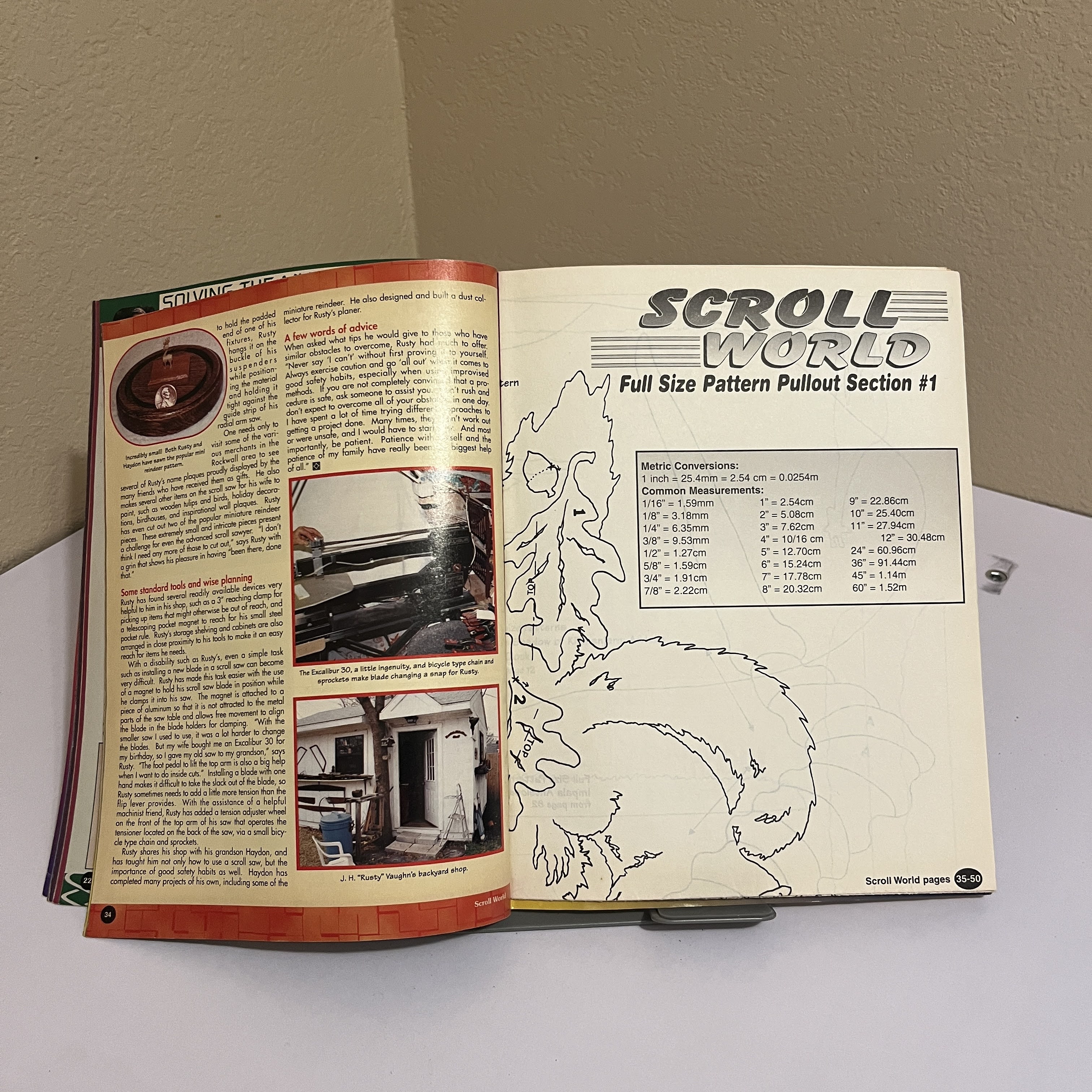 Scroll World Magazine Dragon Clock Projects 1997 — image 2