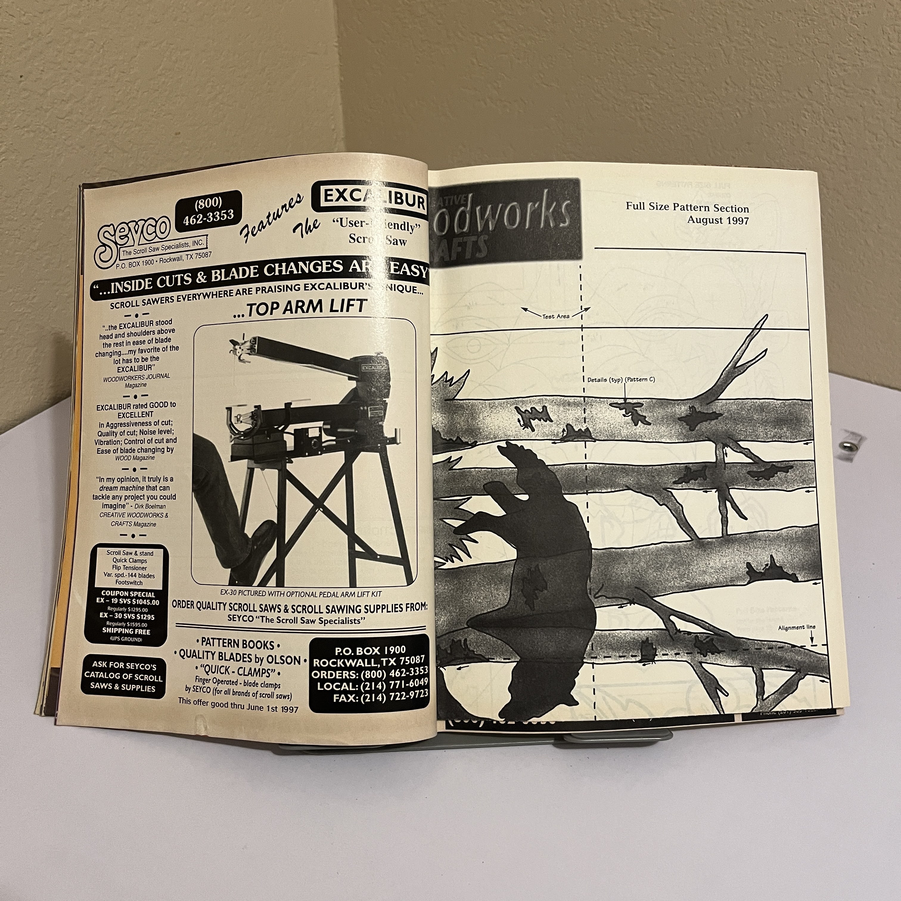 Creative Woodworks Magazine Cougar Intarsia 1997 — image 2