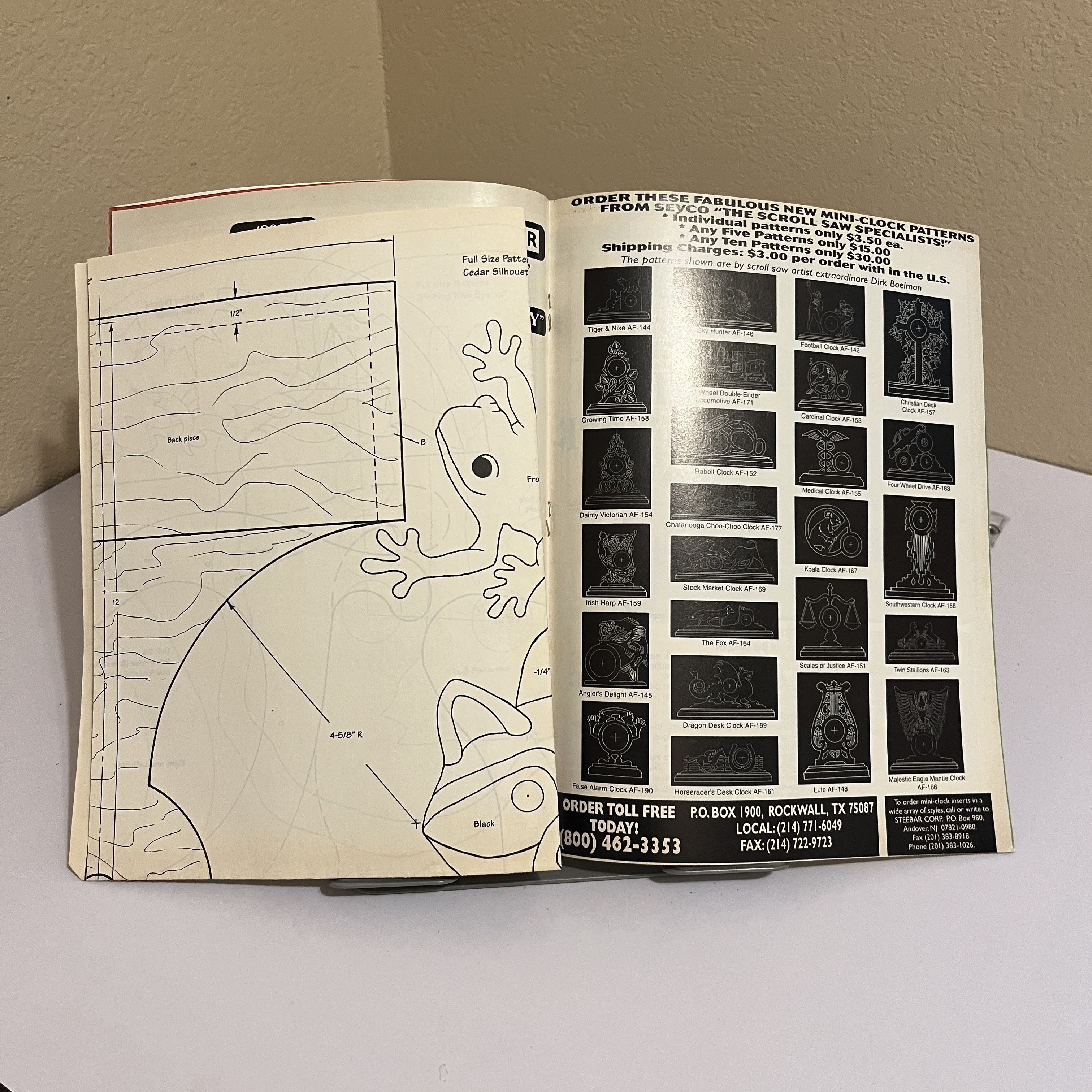 Creative Woodworks & Crafts, June 1997 - Tiger Clock — image 3