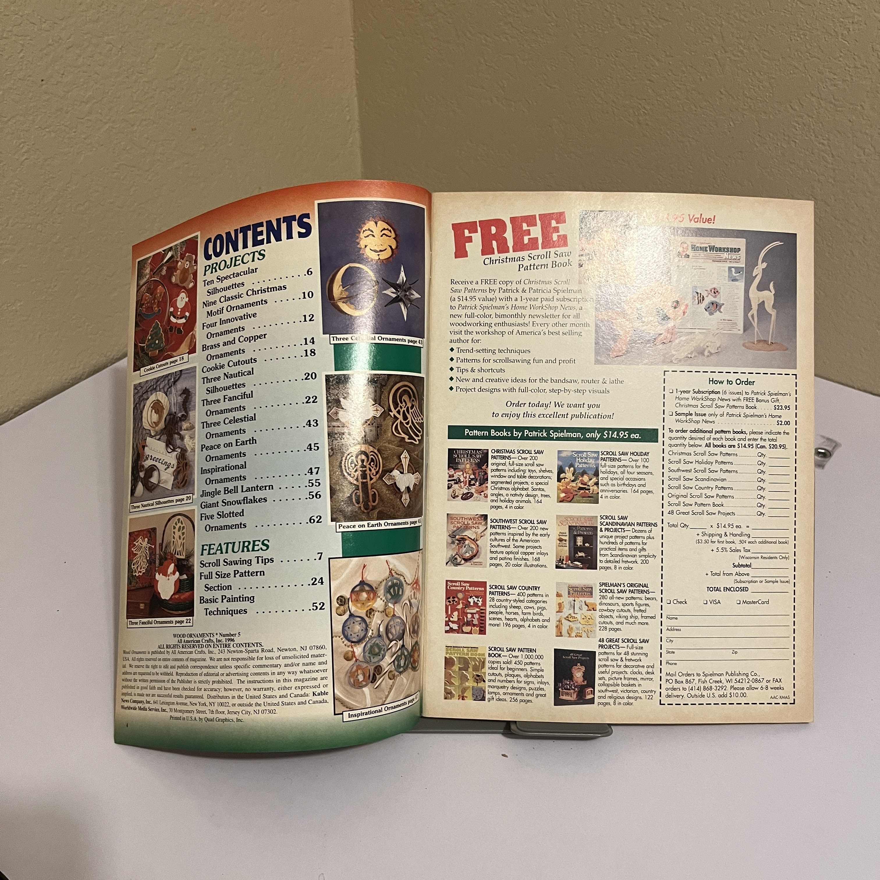 Wood Ornaments Magazine, Christmas Craft Patterns 1995 — image 2