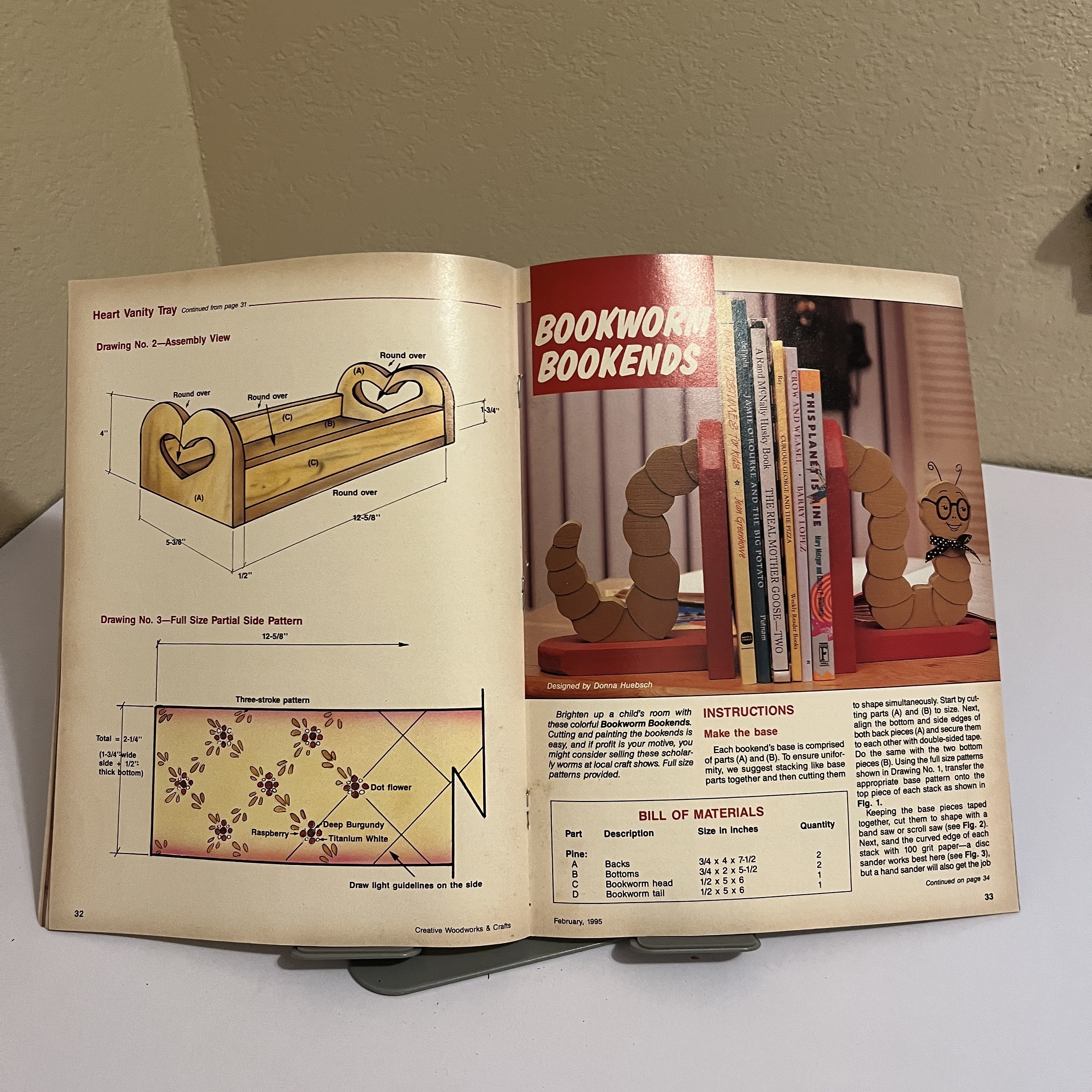 Creative Woodworks & Crafts Mag Feb 1995 Nesting Tables — image 2