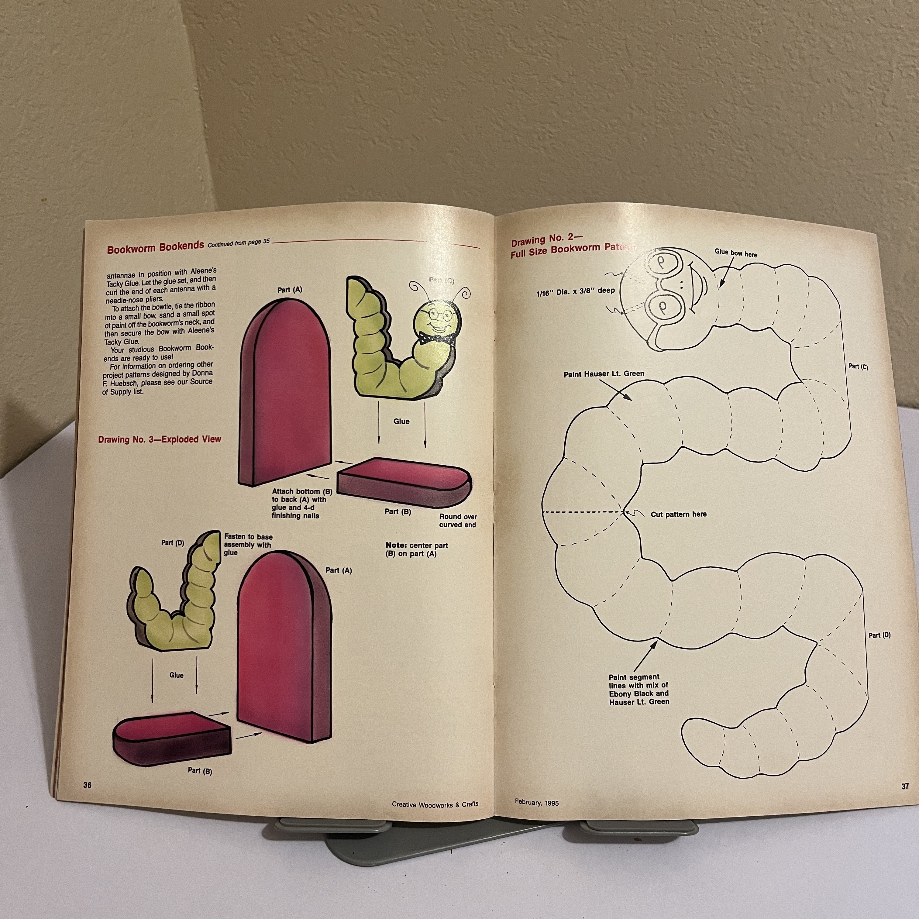 Creative Woodworks & Crafts Mag Feb 1995 Nesting Tables — image 3
