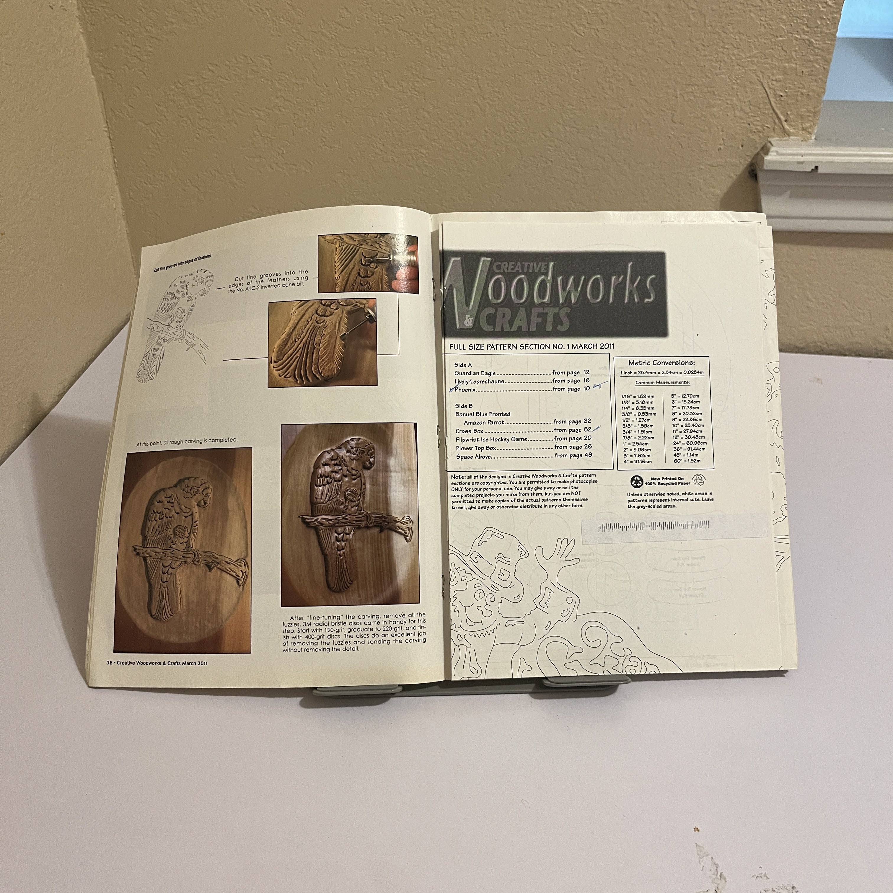 Woodworks & Crafts Magazine Tree Frog Intarsia Mar 2011 — image 2