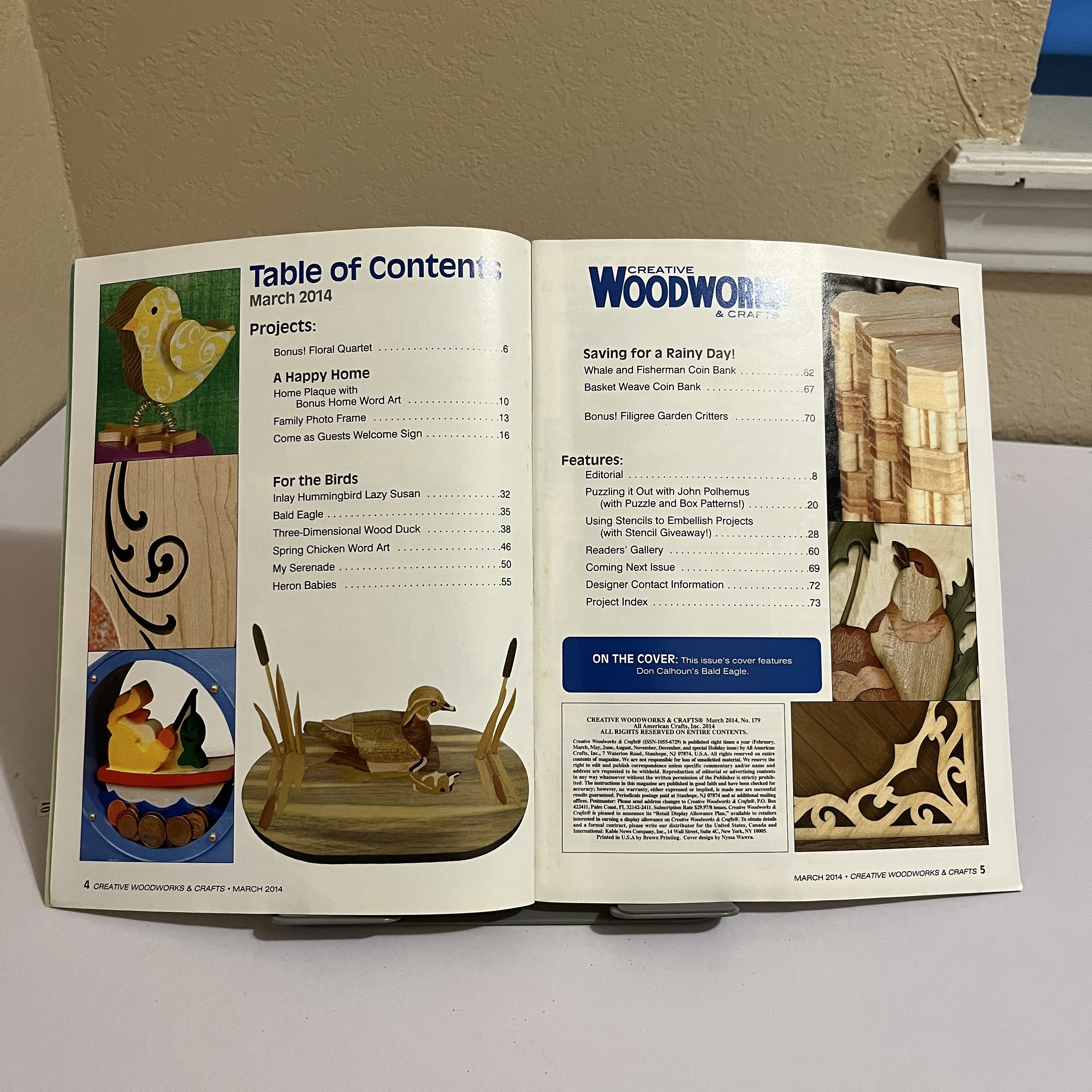 Creative Woodworks Magazine Eagle Wood Art March 2014 — image 2