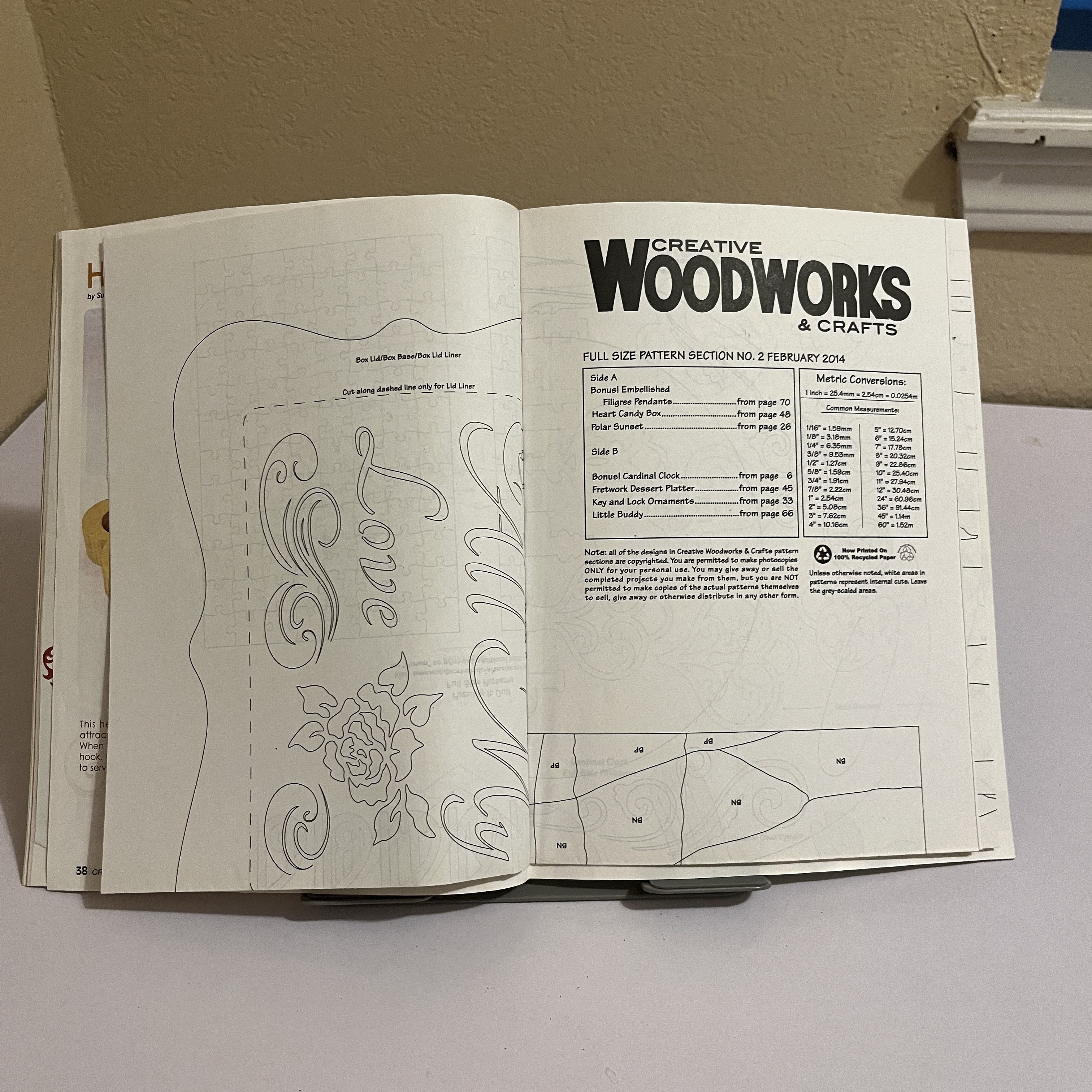 Creative Woodworks & Crafts Magazine Feb 2014 Valentine Box — image 4