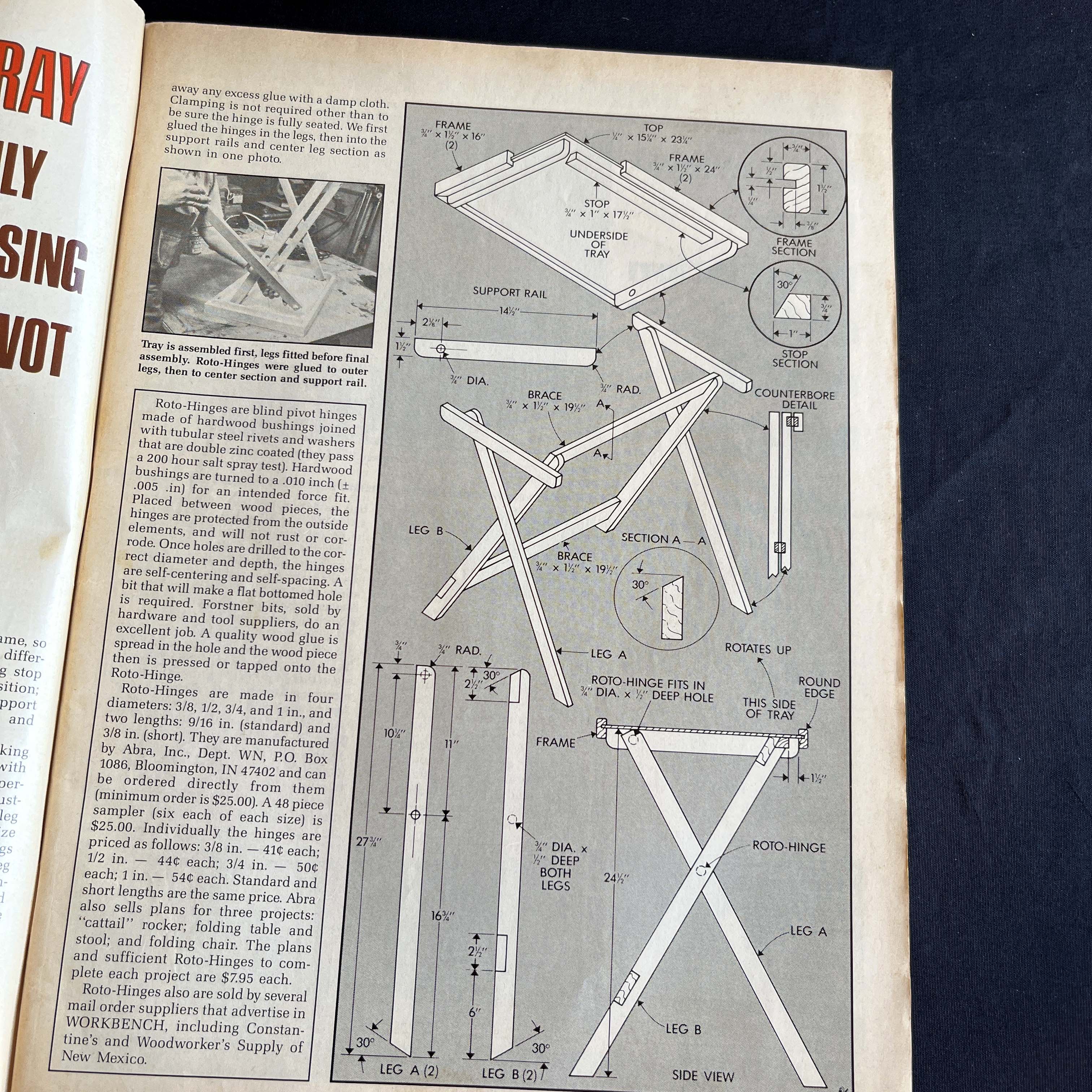Workbench Magazine Oct 1985 Sunroom & Deck Plans — image 2