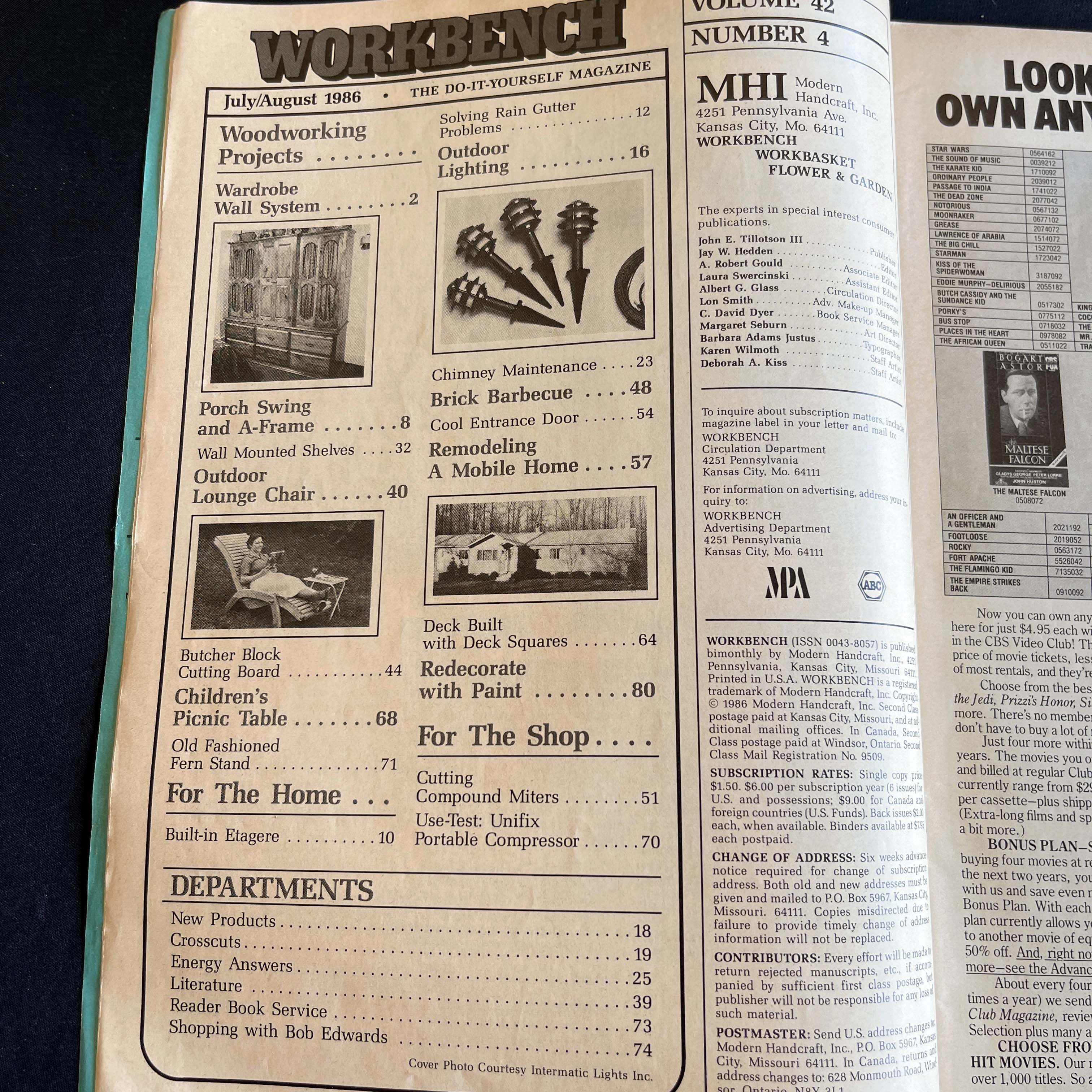 Workbench Magazine Outdoor Lighting Aug 1986 — image 2