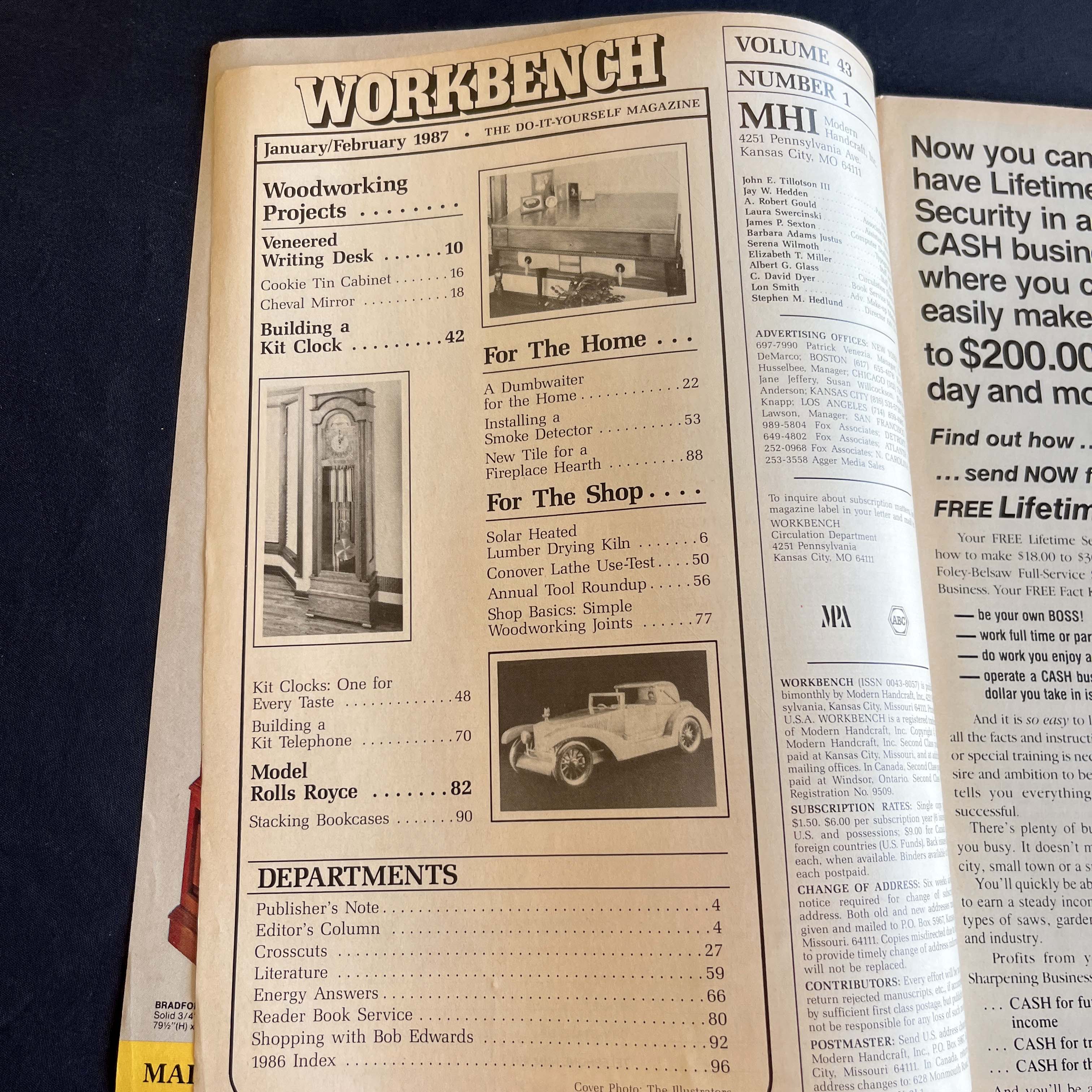 WORKBENCH Magazine Feb 1987 Decorator Clock Project — image 2