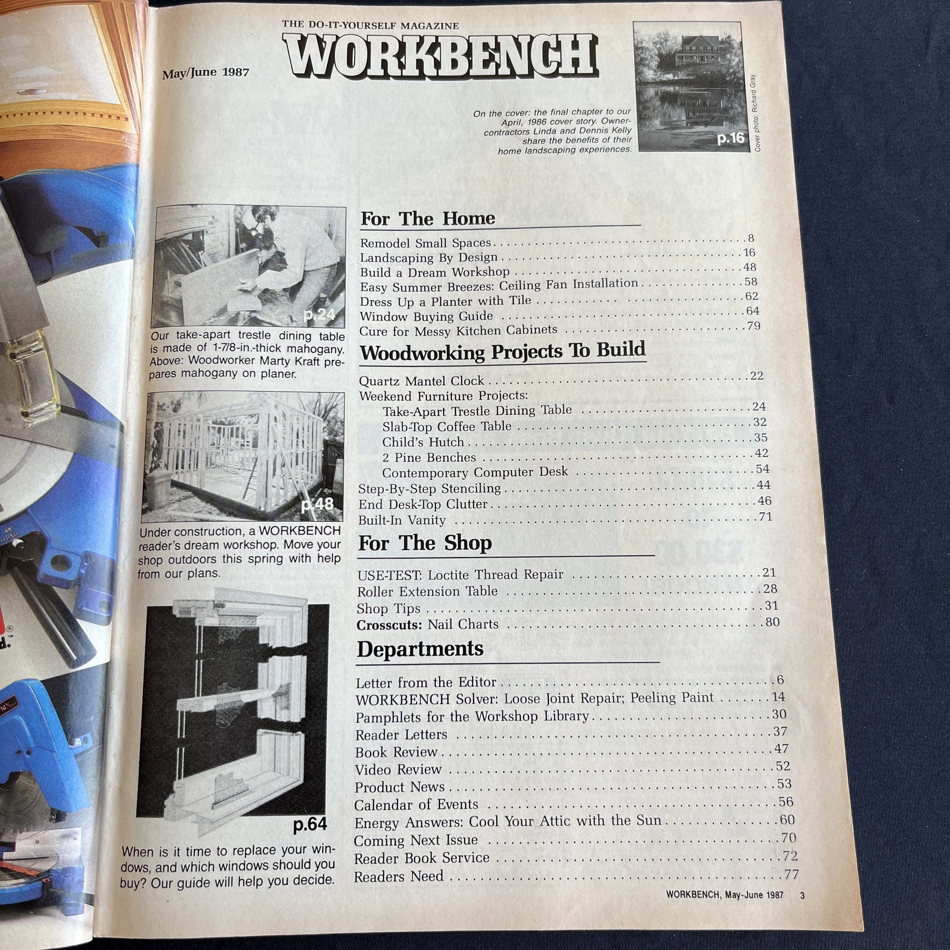Workbench Magazine June 1987 Home Landscaping Cover — image 2