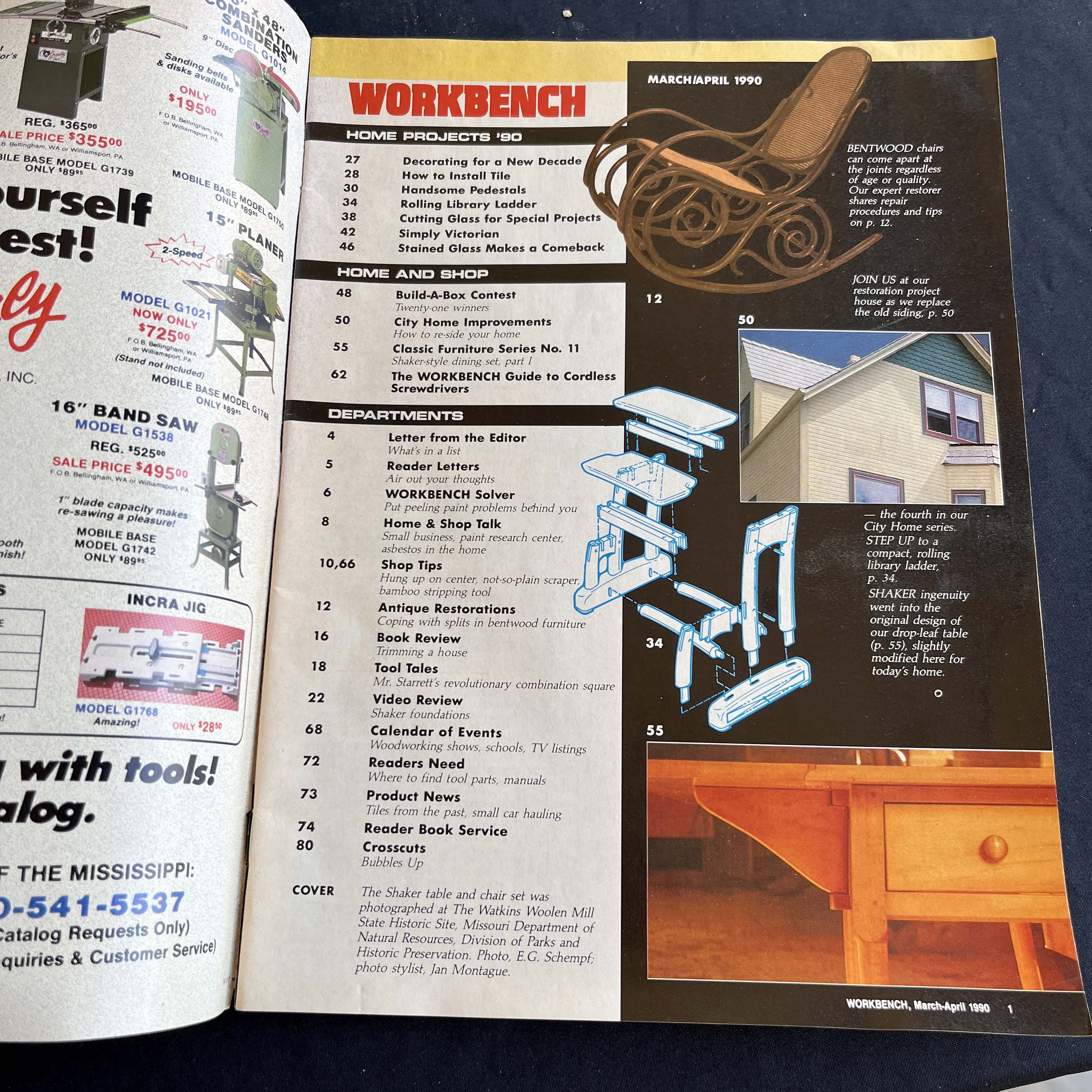 Workbench Magazine Compact Dining Set Plans Apr 1990 — image 2