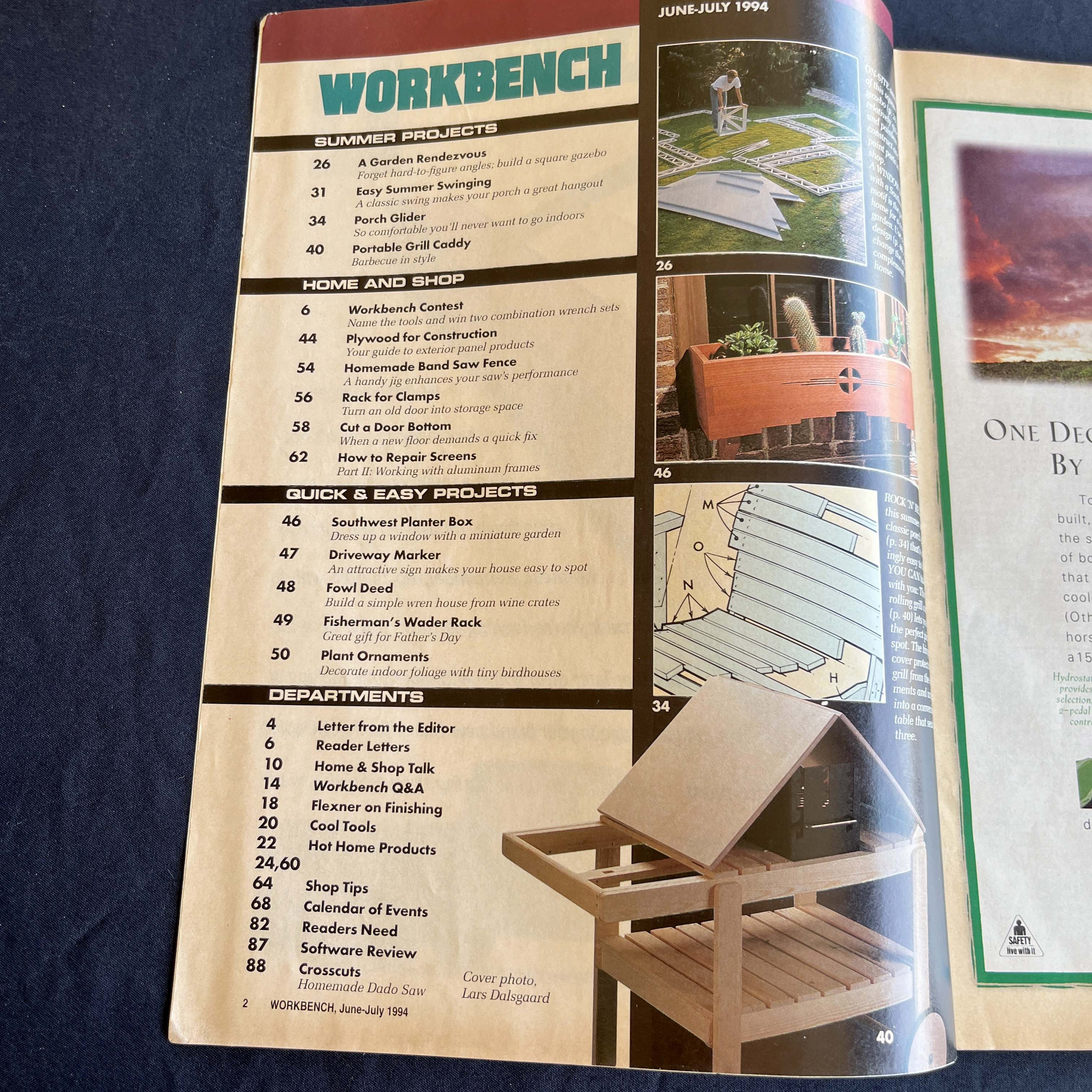 Workbench Magazine July 1994, Breezy Gazebo Plans — image 2