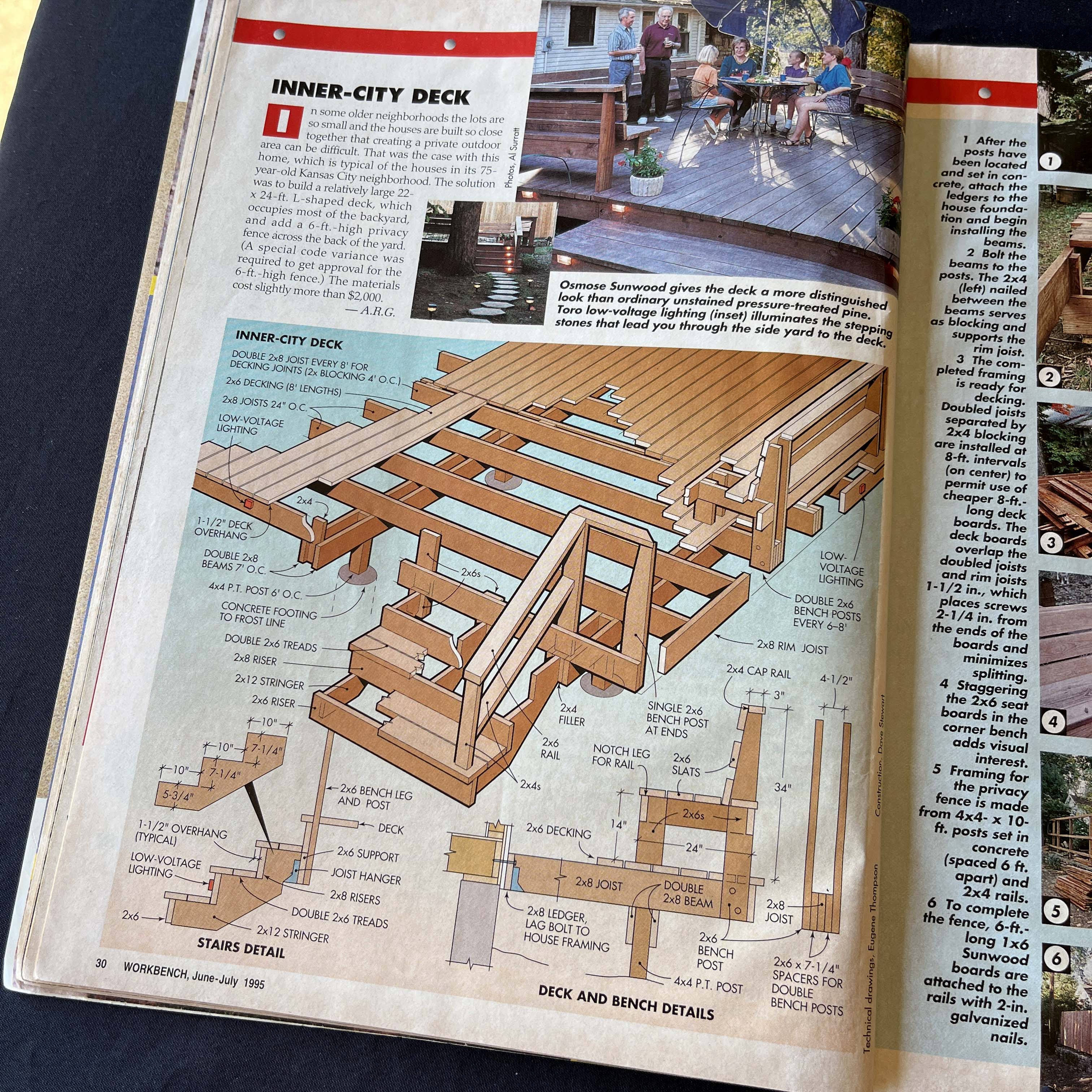 Workbench Magazine July 1995 Deck Building Issue — image 4