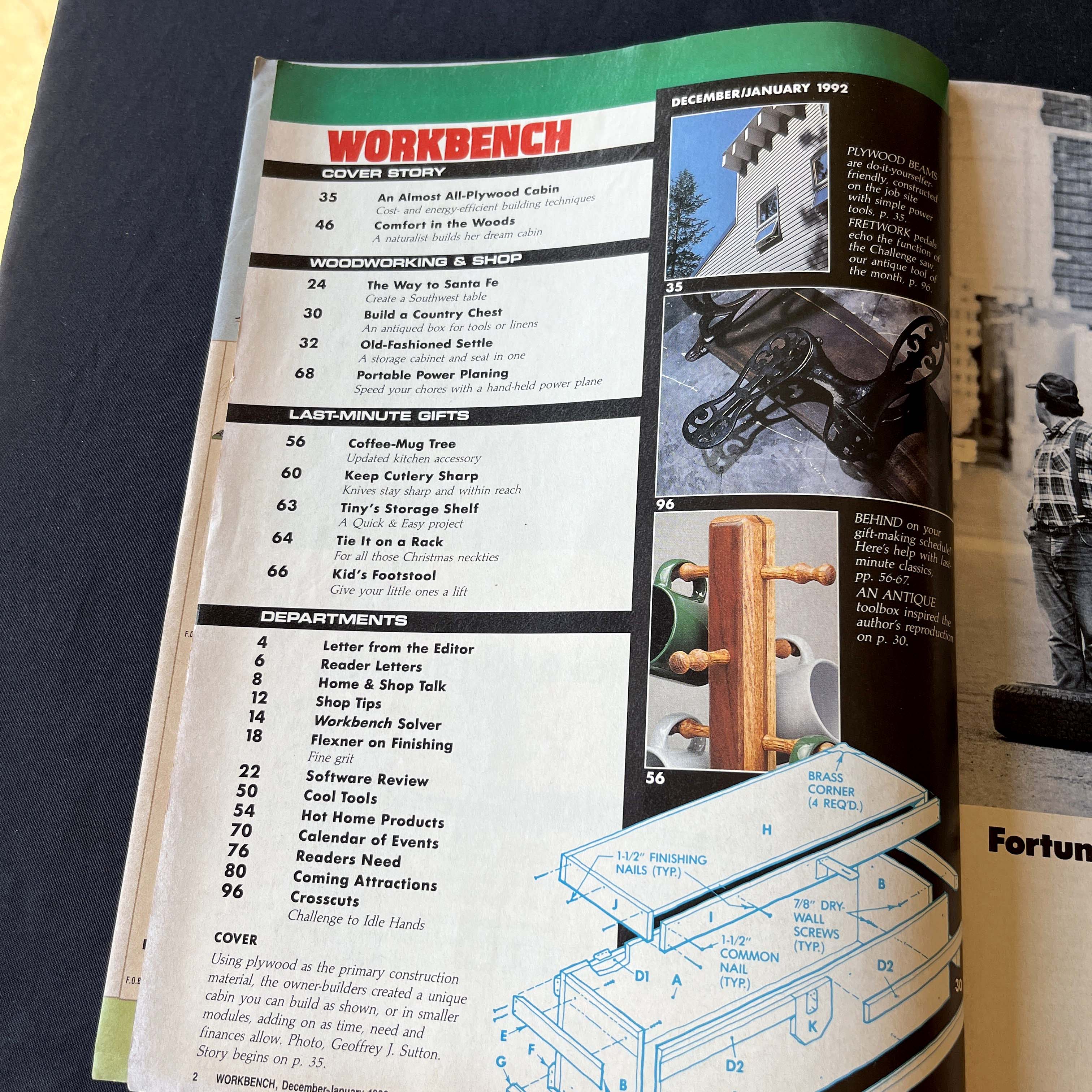 Workbench Magazine Plywood Cabin Plans May 1992 — image 2