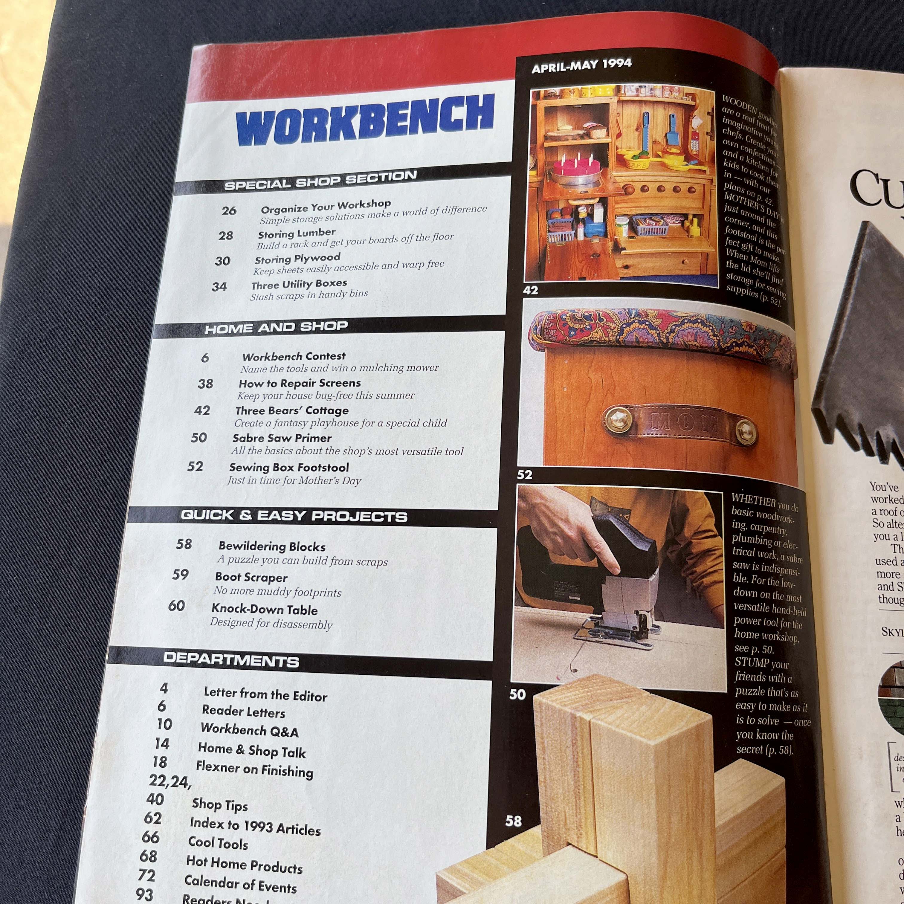 WORKBENCH Magazine May 1994, DIY Spring Projects — image 2