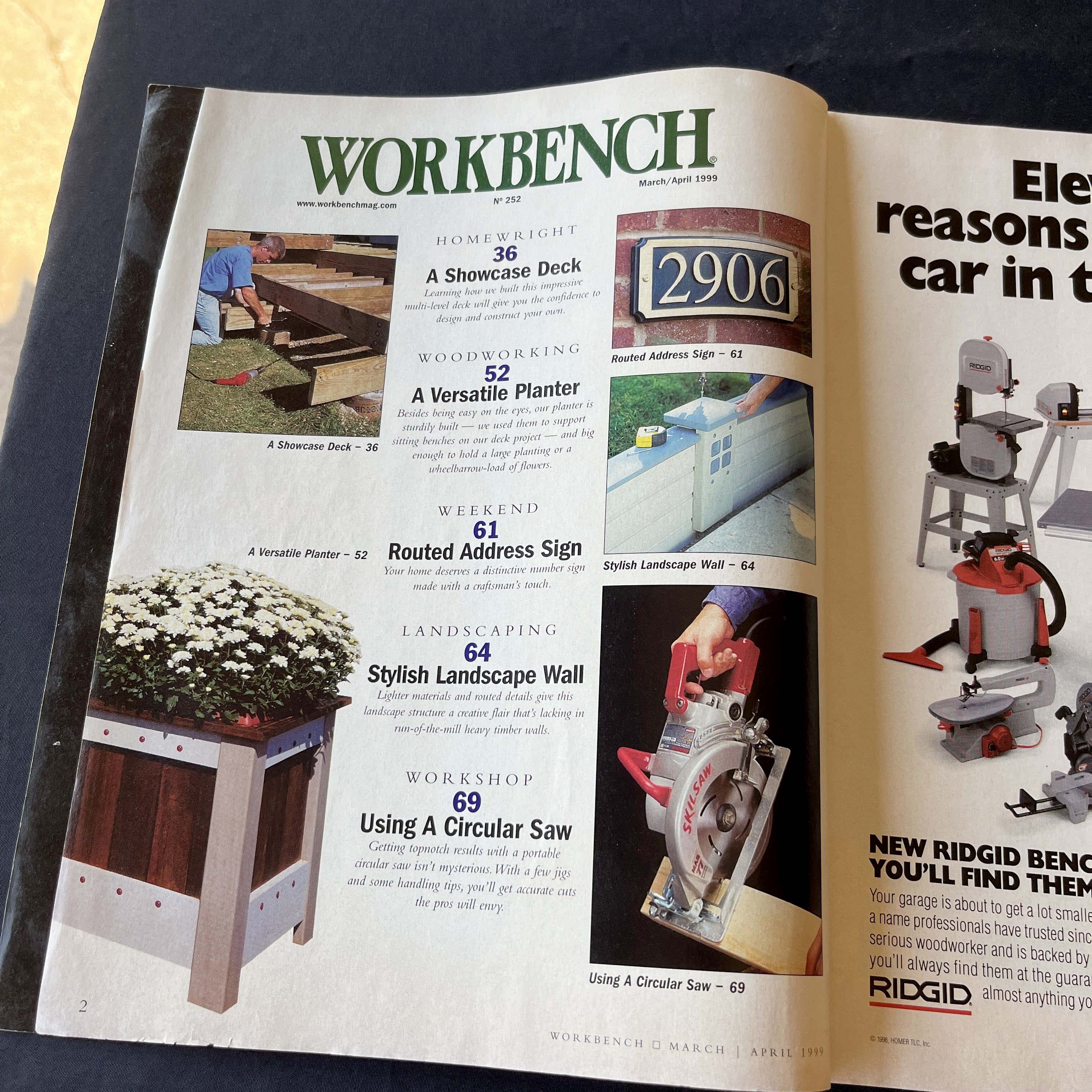 Workbench Magazine Dream Deck Plans Mar/Apr 1999 — image 2