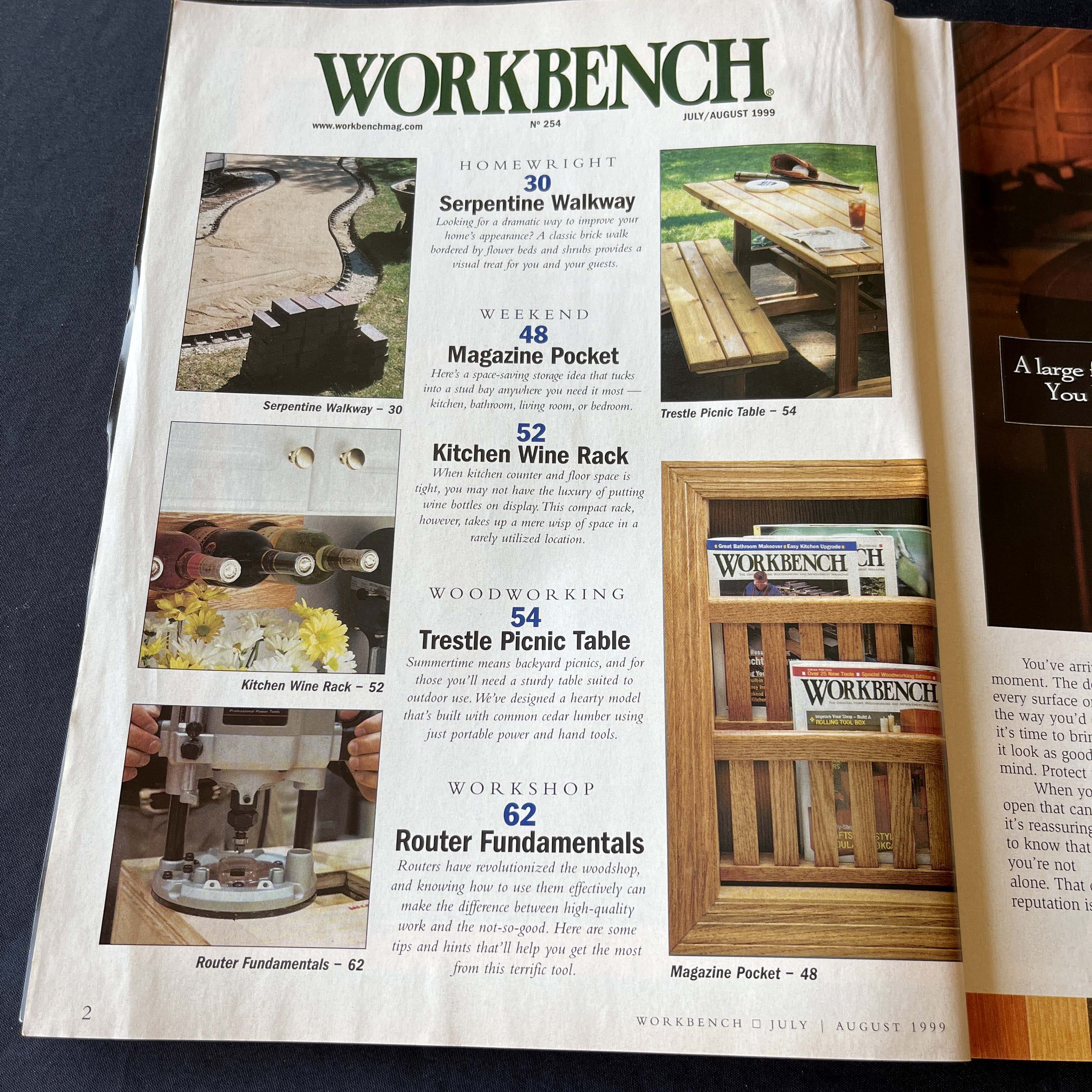 Workbench Magazine July/Aug 1999 Picnic Table Plans — image 2