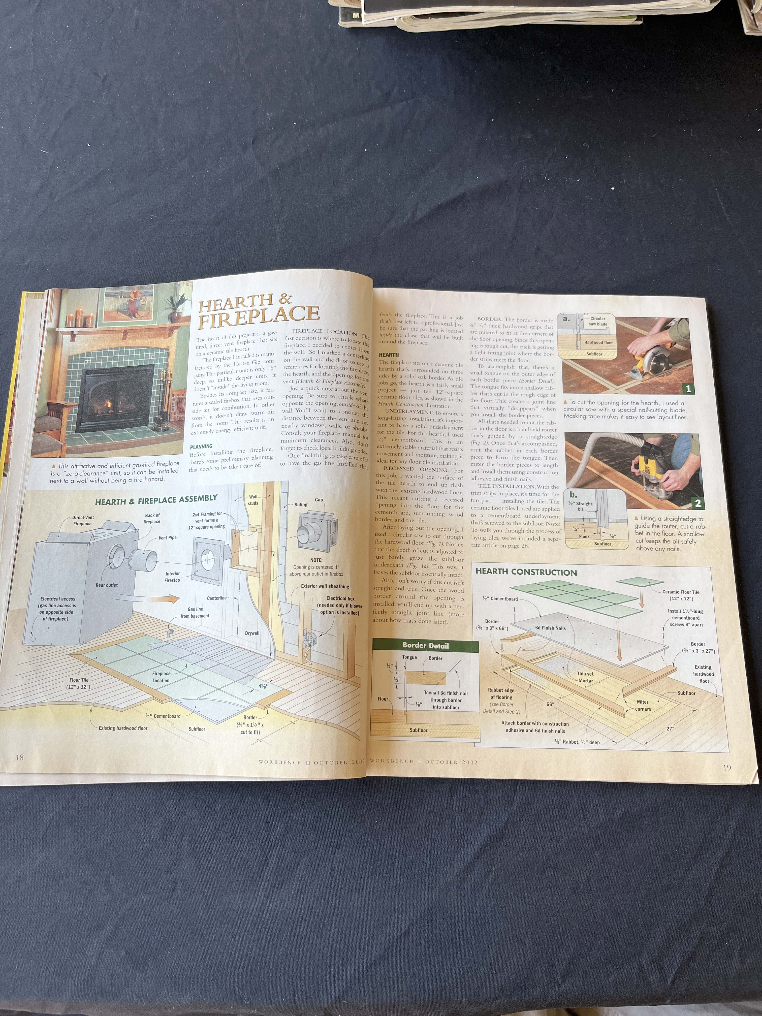 Workbench Magazine Oct 2002, Fireside Retreat Project — image 3