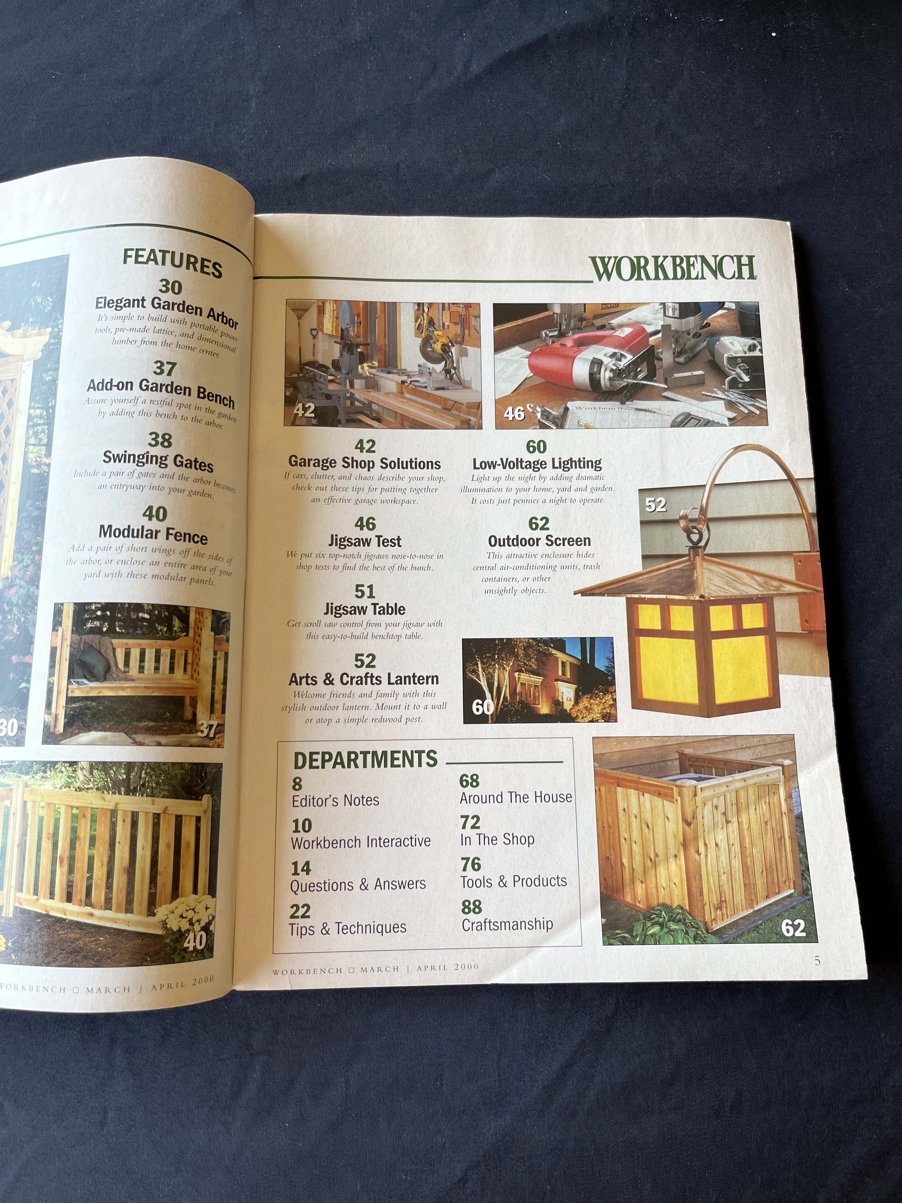 Workbench Magazine Garden Arbor Plans March/April 2000 — image 2