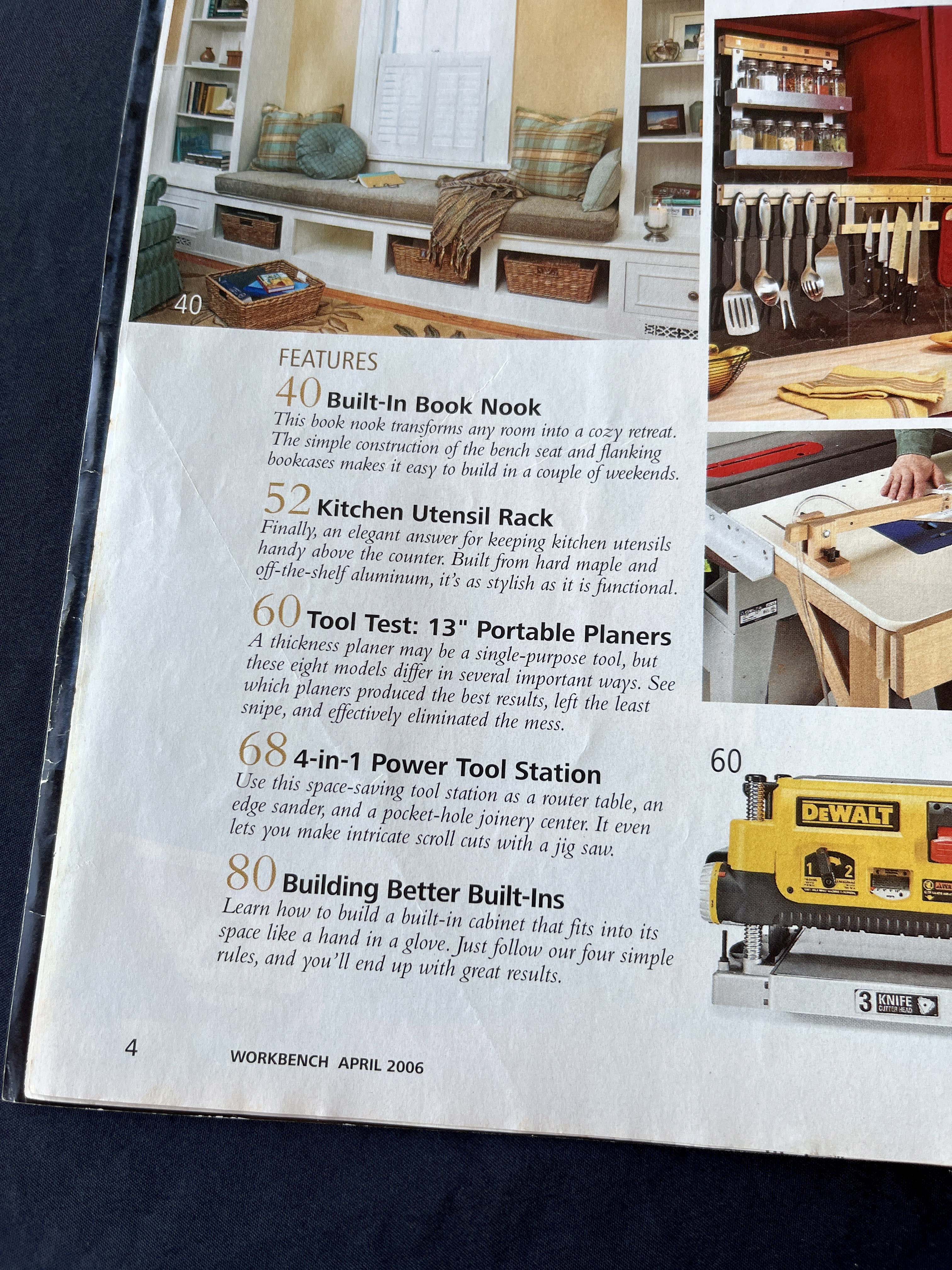 Workbench Magazine April 2006 Built-in Book Nook — image 2