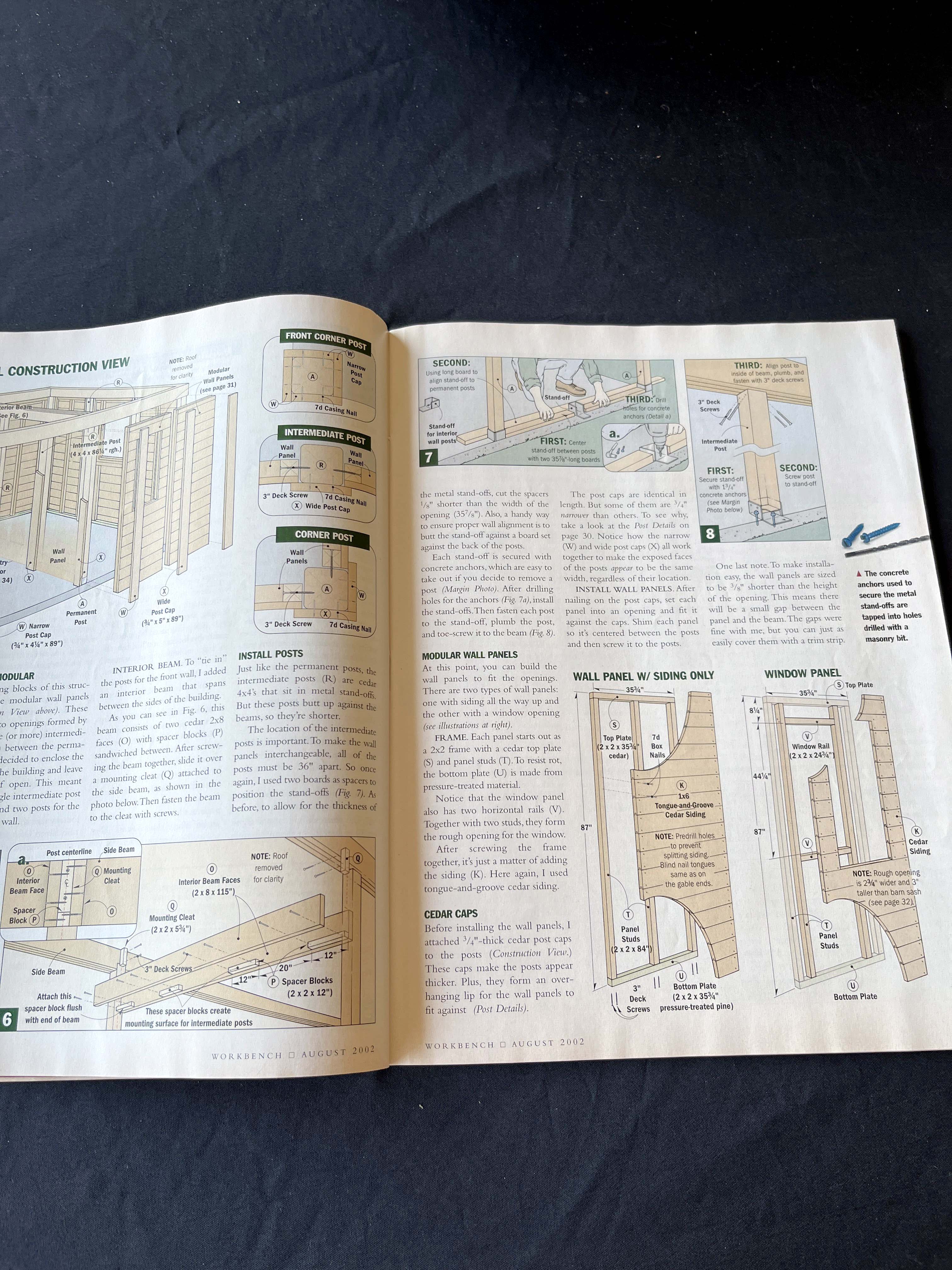 Workbench Magazine Aug 2002 Convertible Super Shed — image 4