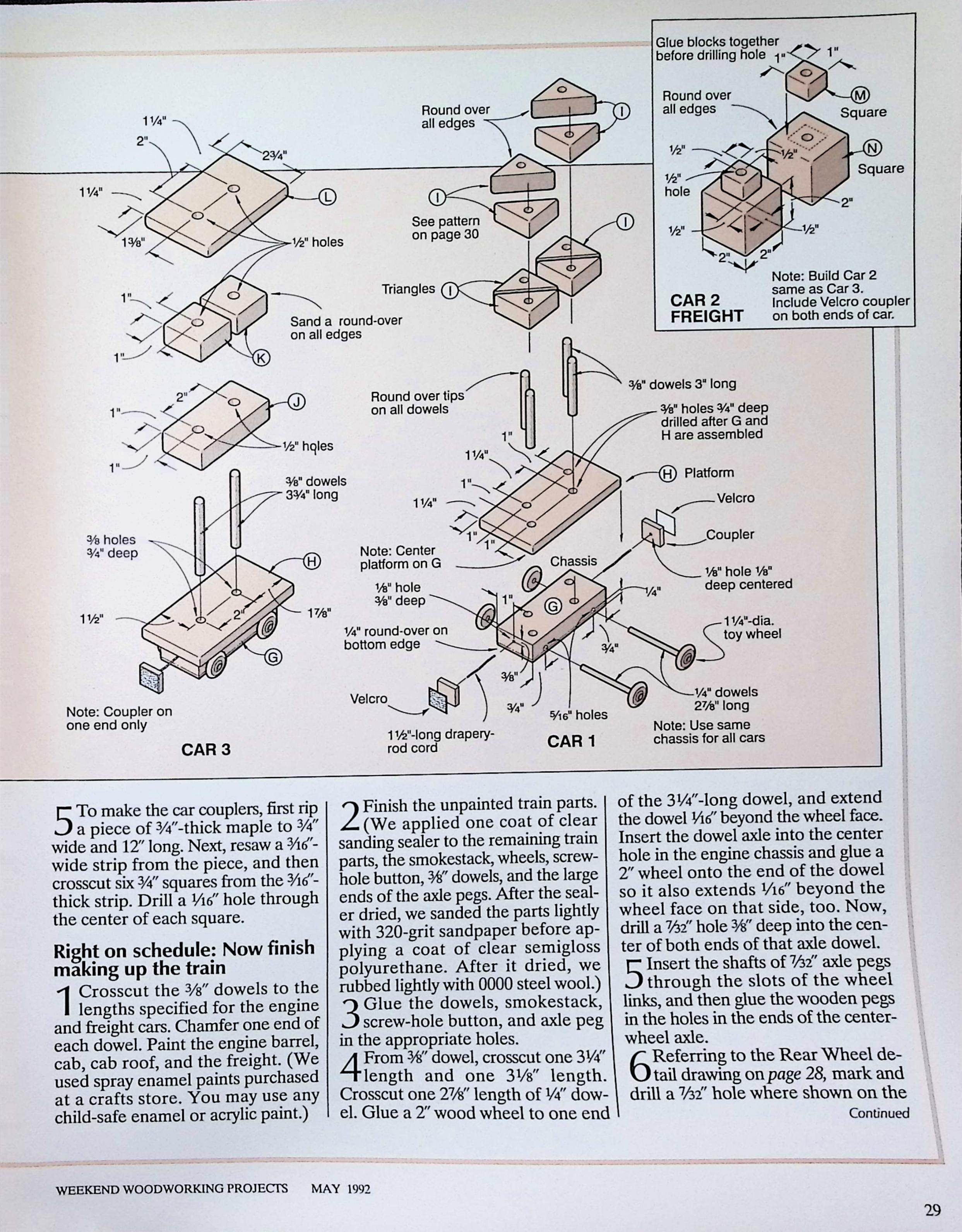 Weekend Woodworking Projects, Mission Wall Clock, 1995 — image 4