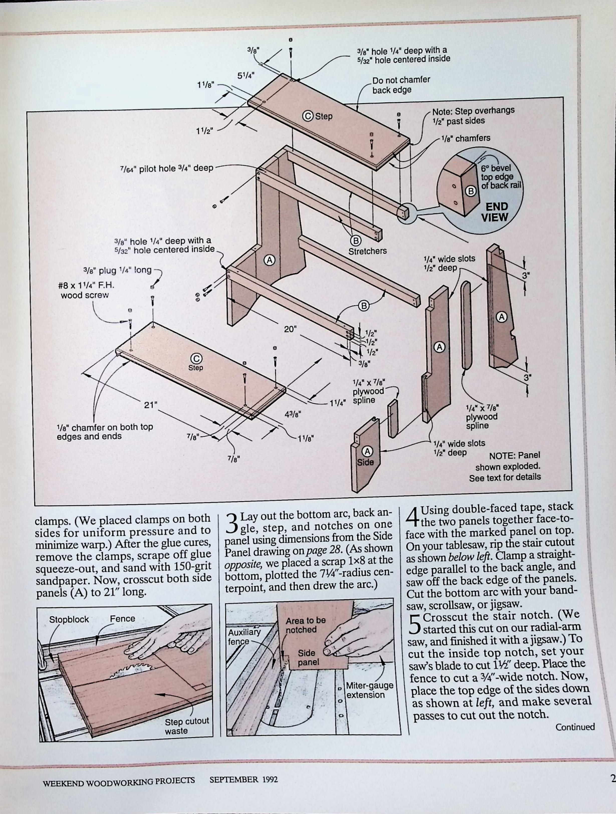 Woodworking Projects Mission-Style Library Table 1993 — image 4