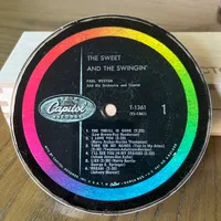 Handmade Vintage Vinyl Record Label Resin Coaster - The Sweet and the Swingin'