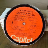 Handmade Vintage Vinyl Record Label Resin Coaster - Susan Raye