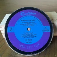 Handmade Vintage Vinyl Record Label Resin Coaster - Jim Reeves