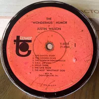 Handmade Vintage Vinyl Record Label Resin Coaster - Justin Wilson