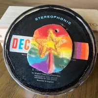 Handmade Vintage Vinyl Record Label Resin Coaster