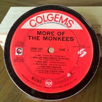 Handmade Vintage Vinyl Record Label Resin Coaster - The Monkees