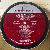 Handmade Vintage Vinyl Record Label Resin Coaster - Andy Williams