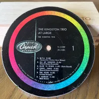 Handmade Vintage Vinyl Record Label Resin Coaster - The Kingston Trio