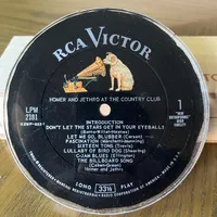 Handmade Vintage Vinyl Record Label Resin Coaster - Homer and Jethro