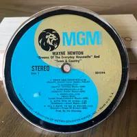 Handmade Vintage Vinyl Record Label Resin Coaster - Wayne Newton