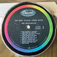 Handmade Vintage Vinyl Record Label Resin Coaster - The Buckaroos
