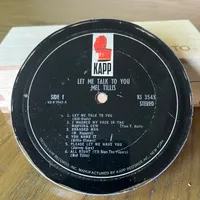 Handmade Vintage Vinyl Record Label Resin Coaster - Mel Tillis